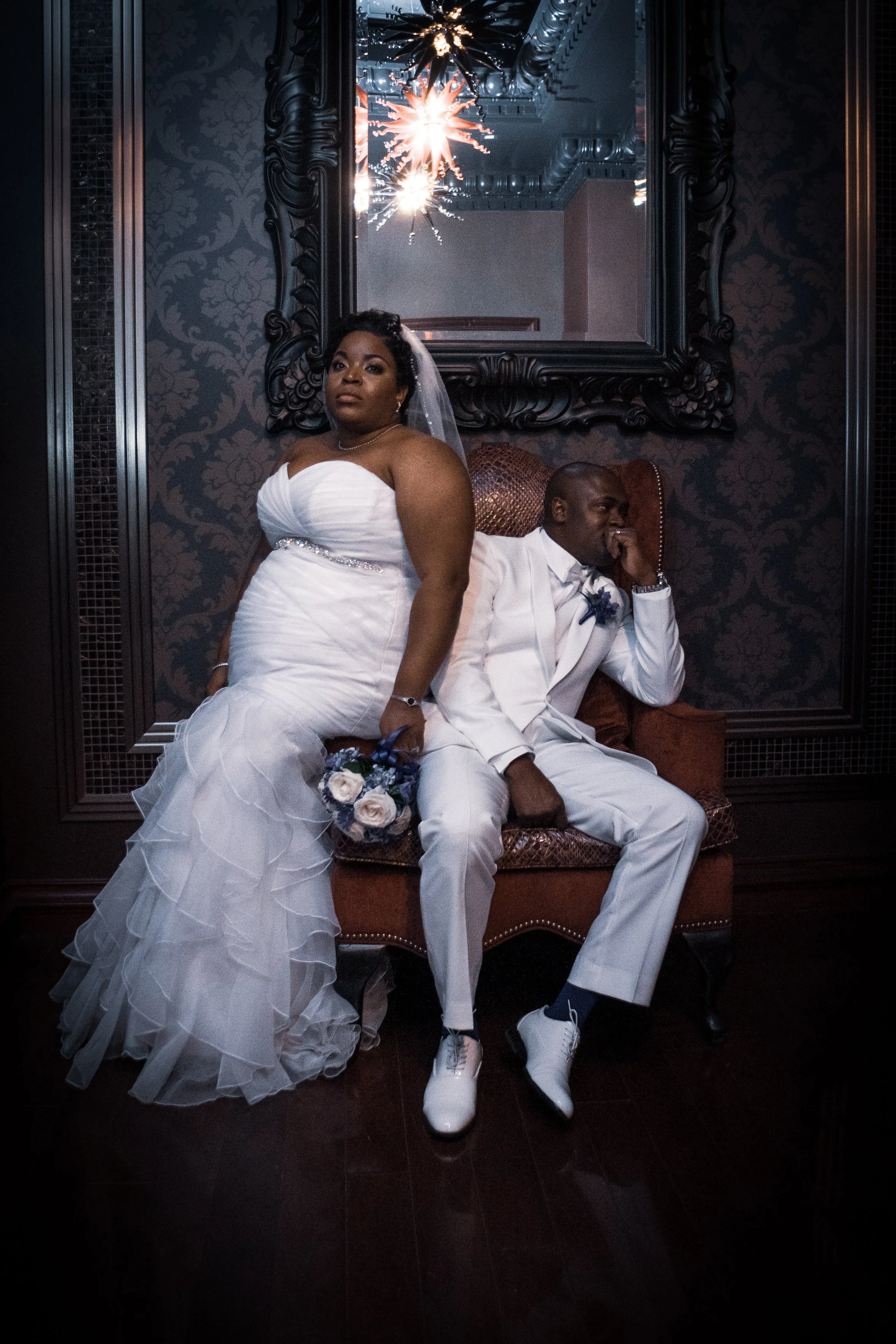 Las Vegas Elopement With Skyline Views | ONE SIX SKY LOUNGE Wedding Reception