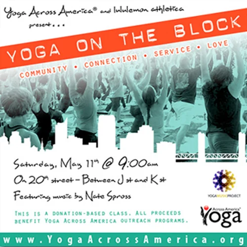 yoga event flyer