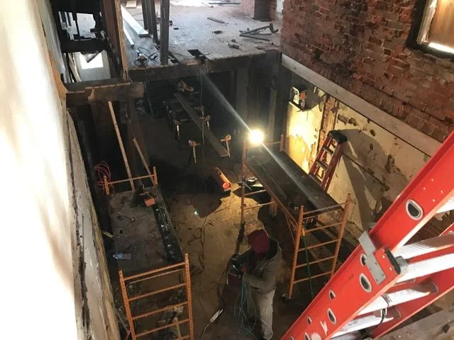 &nbsp; We started off the morning with the demolition of old an rotted framing members in order to make way for a new installation.