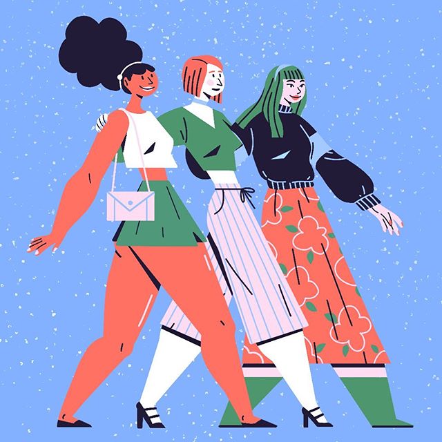 Ready to swaggering some summer outfits with your girls friends?
.
Off topic:It&rsquo;s been a while maybe years that I&rsquo;m trying to design something out of motion trending illustration and design cuz I was tired of seeing same designs and appro