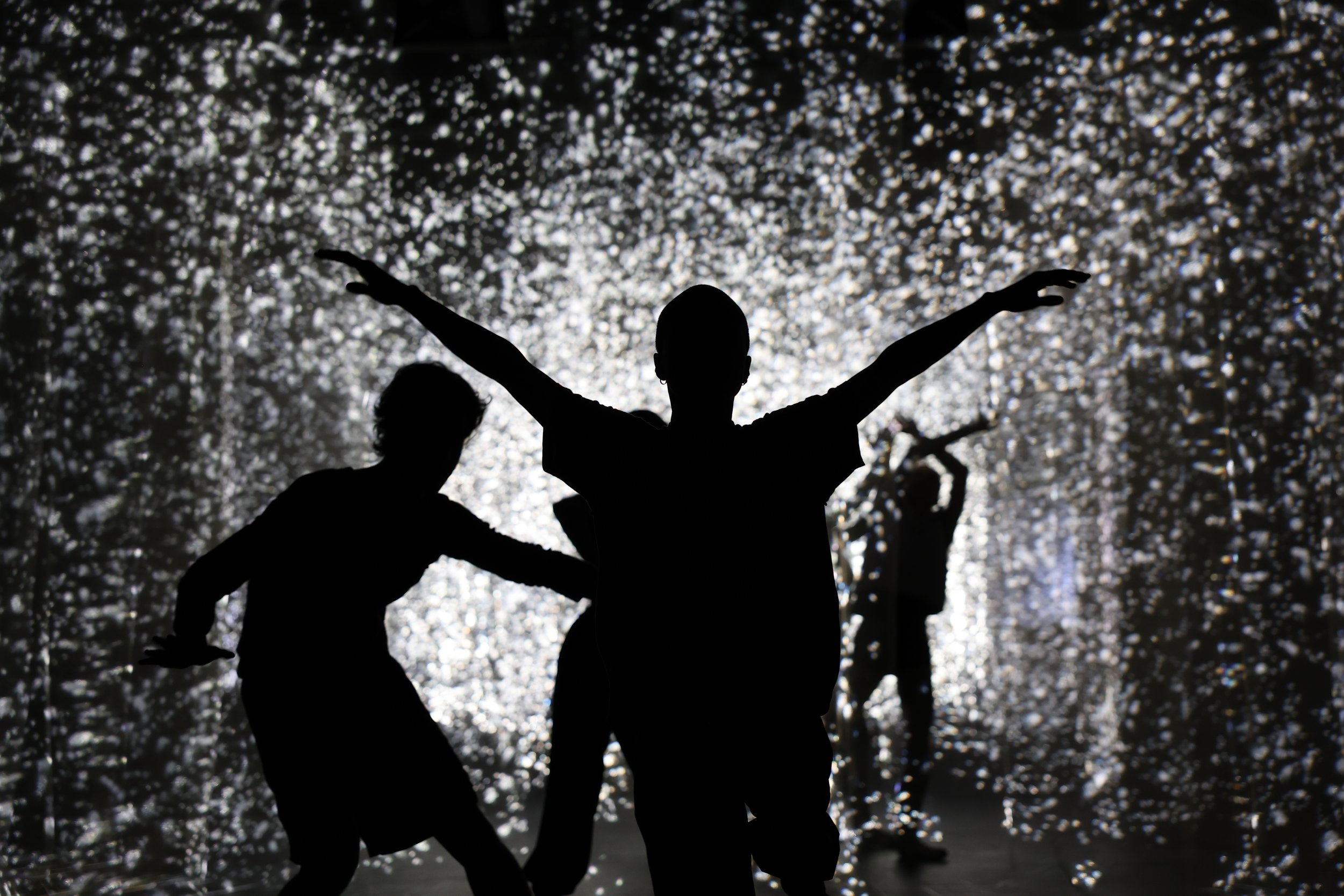 Translation - Ballet immersed in an infinite lightscape.