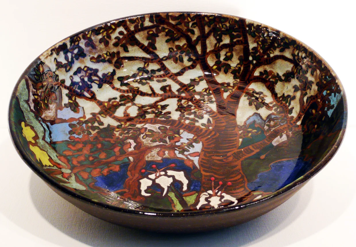 Tree with White Lilies