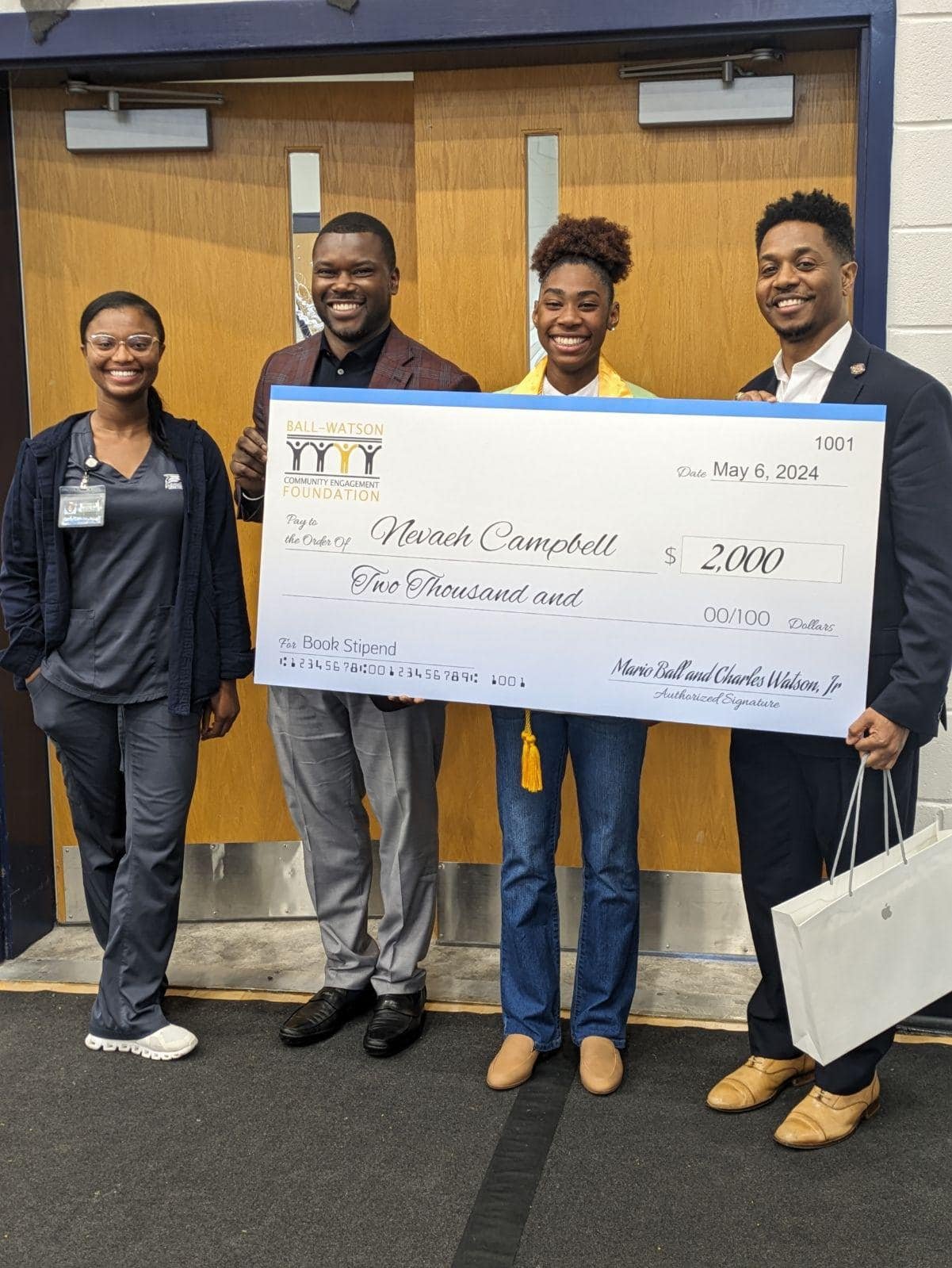 Navaeh Campbell honored as the 2024 BRIDGE Scholarship recipient 
