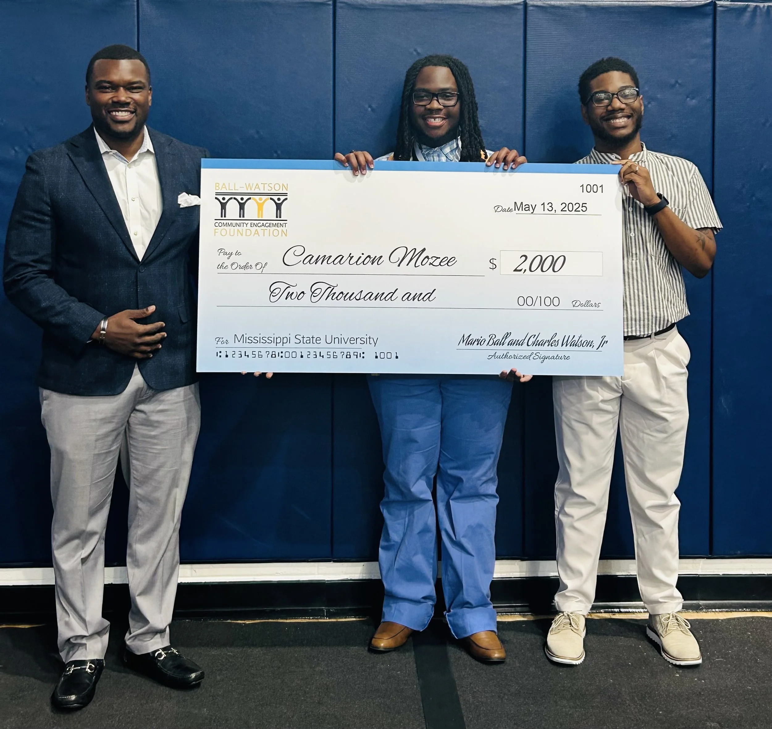 2025 BRIDGE Scholarship awarded to Camarion Mozee