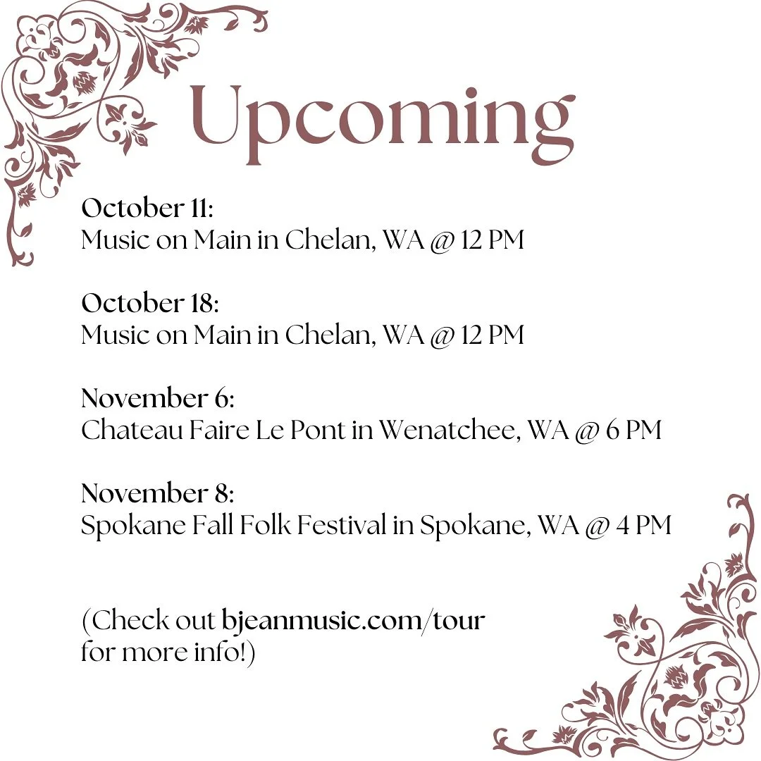 Just a handful of shows left this year!

The next couple of weekends, I&rsquo;ll be singing on Woodin Ave. like a Nashville busker, and it&rsquo;s going to be so much fun. &ldquo;Turn Right&rdquo; will have to be on the setlist... (And I&rsquo;m hopi