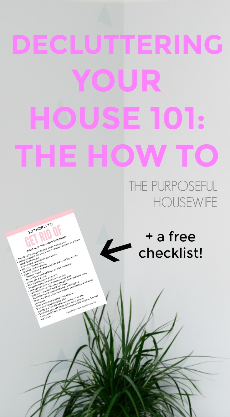 decluttering 101: how to declutter your house. 