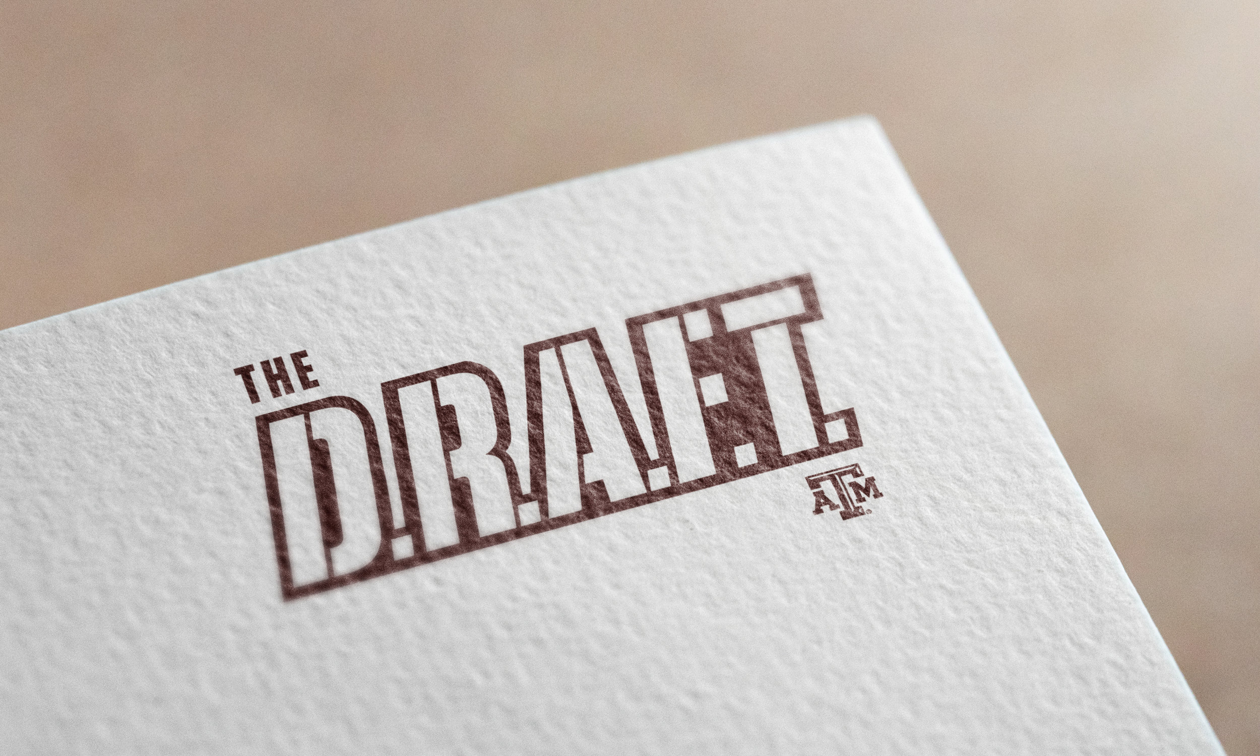 D.R.A.F.T. Logo - Athletics Academics