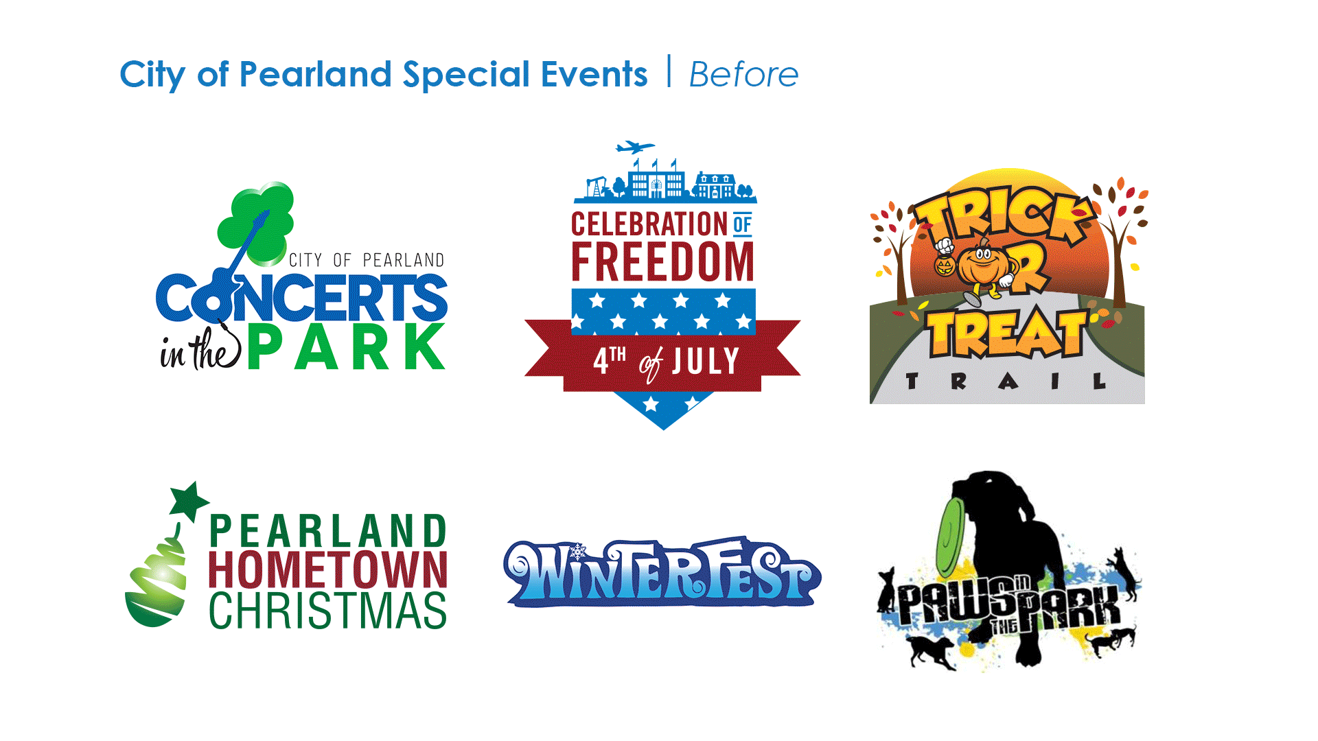 Special Event Rebranding, City of Pearland Parks & Recreation