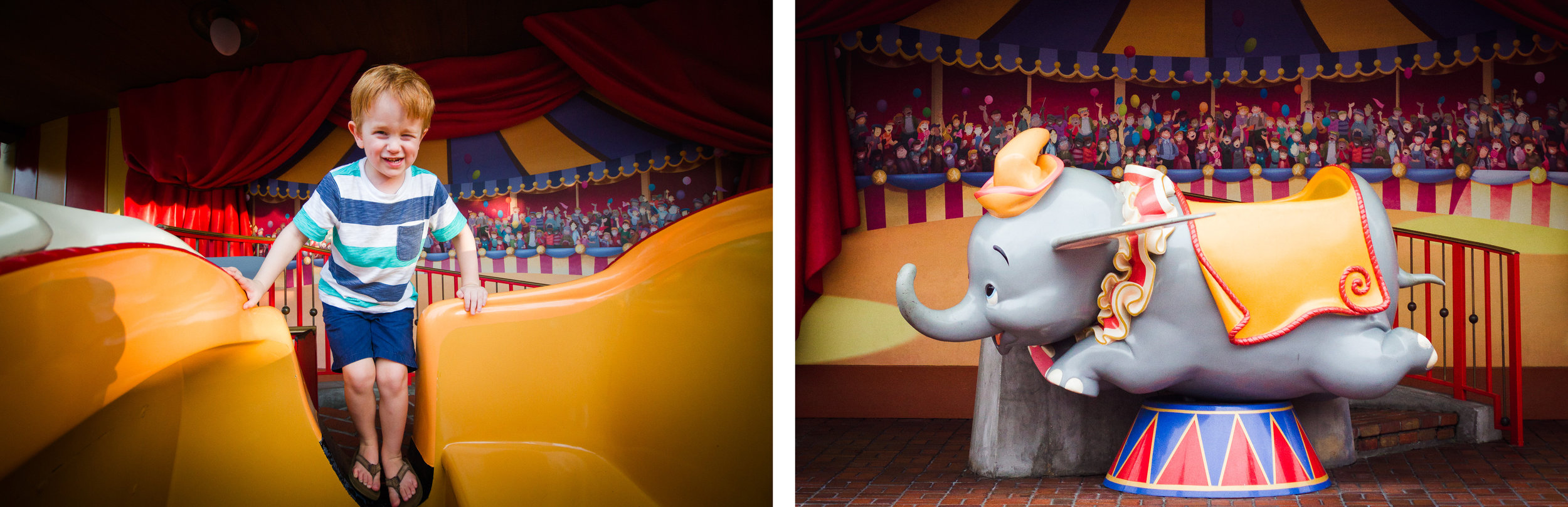 dumbo the flying elephant / disney attractions / disney vacation photographer