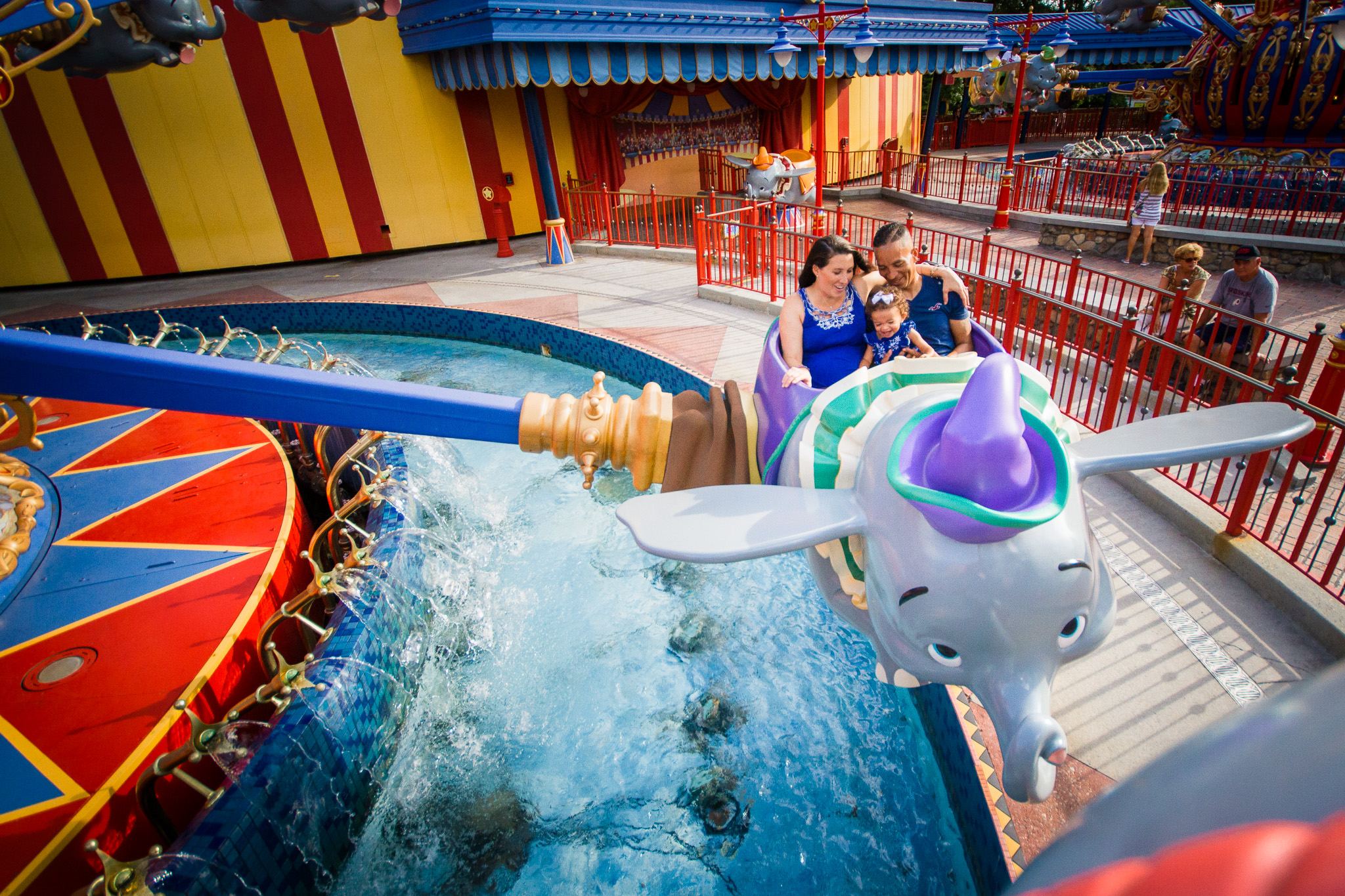 family photos on dumbo / storybook circus / disney world photographer