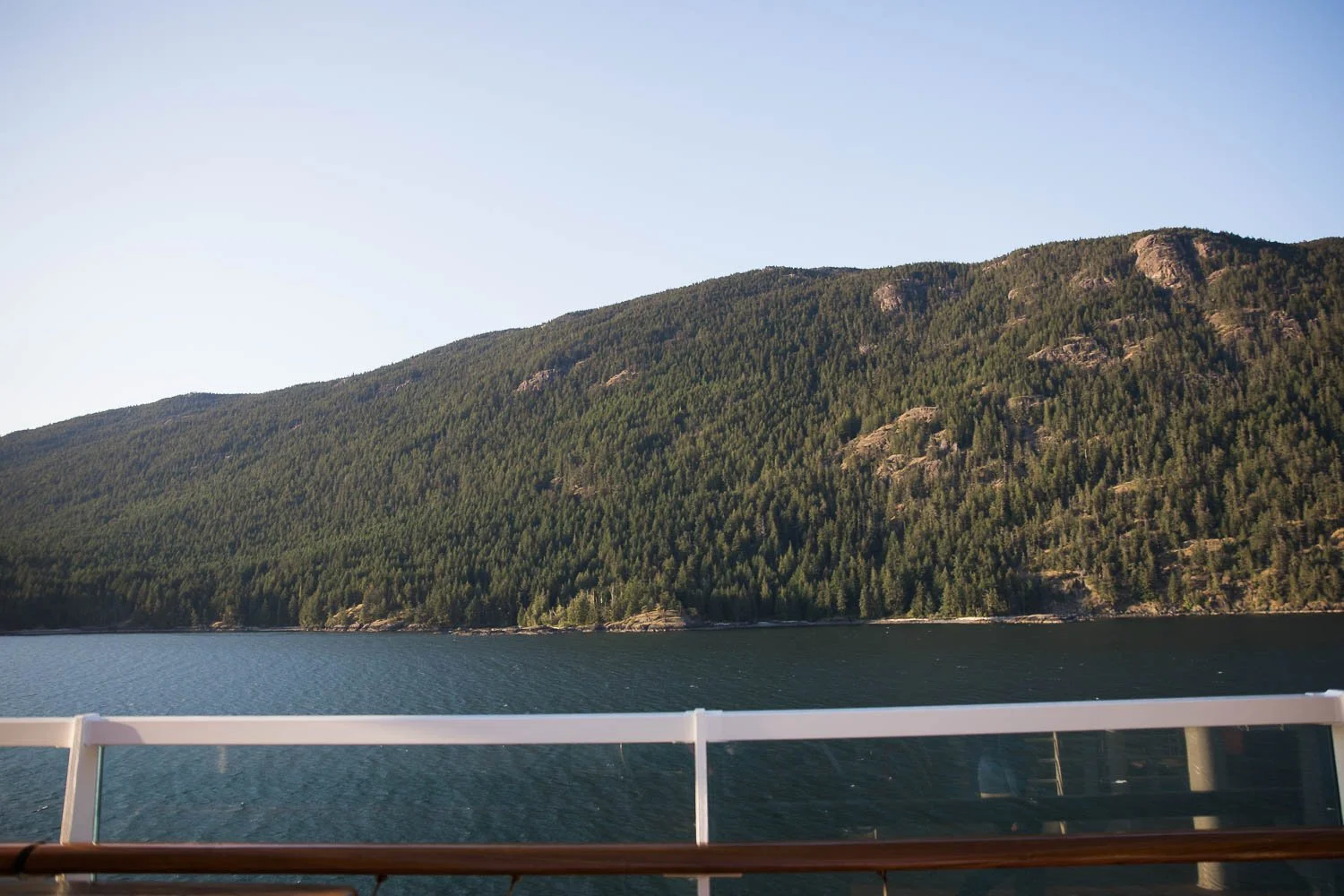 Views of the cascades from the Disney Wonder.