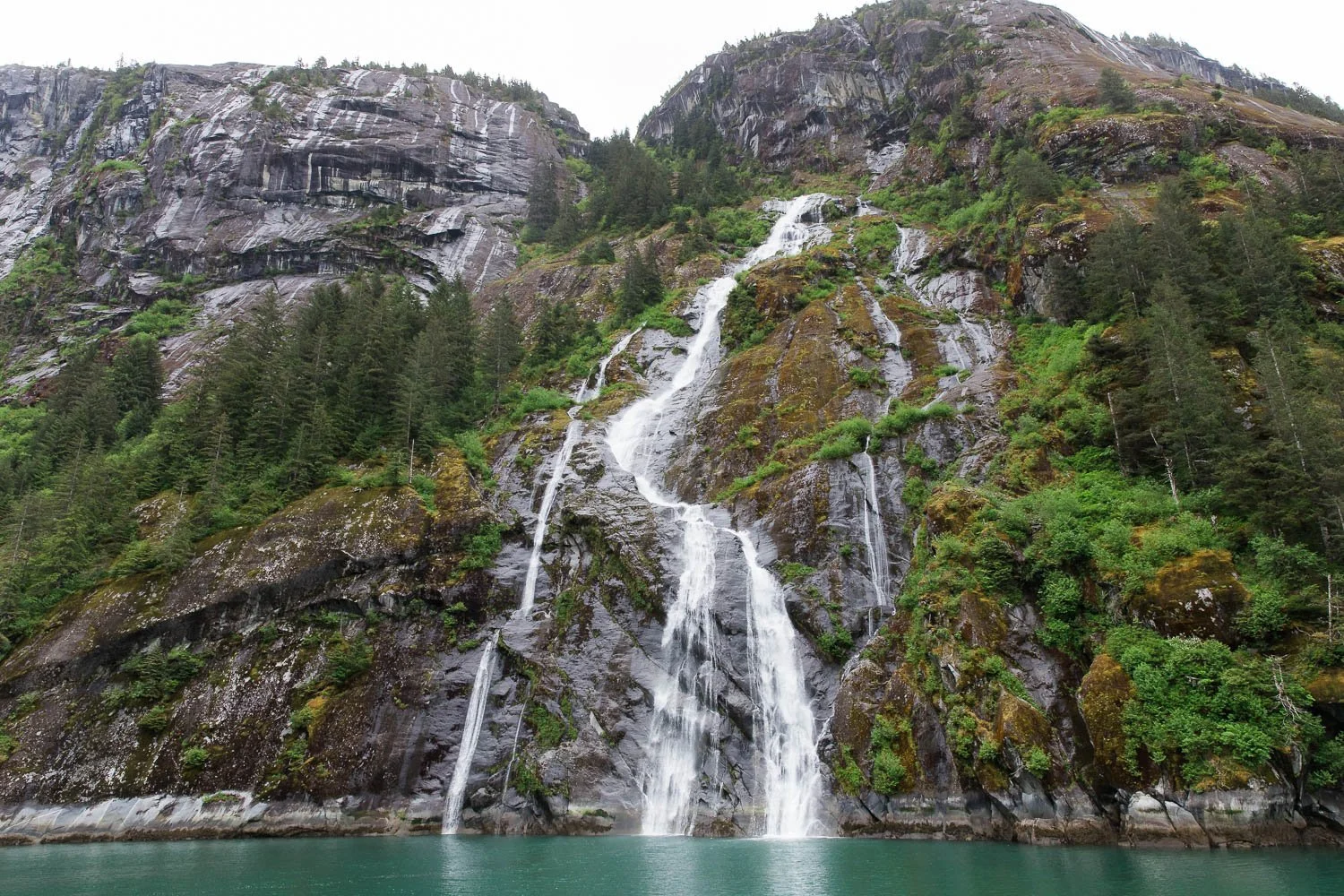 Cascades in Endicott Arm Alaska.