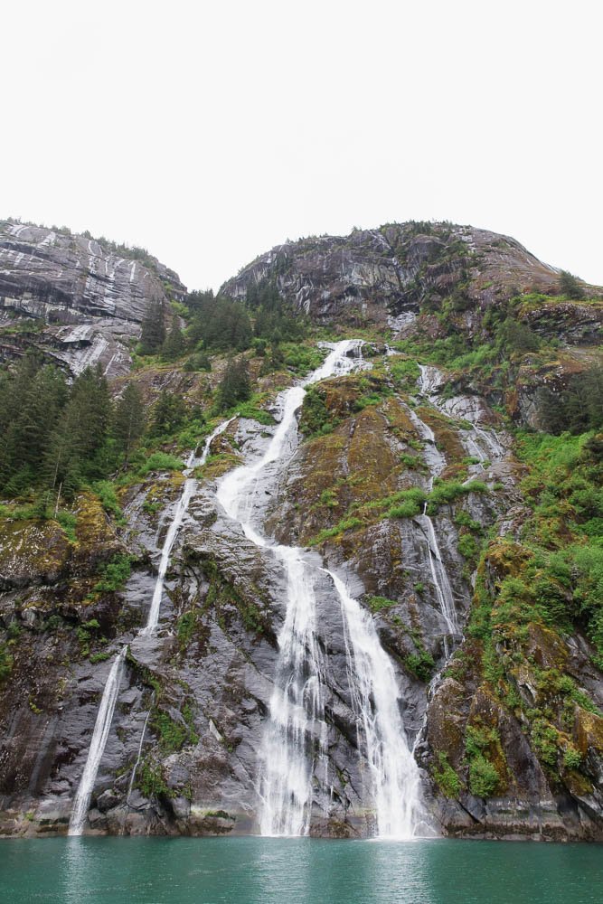 Alaskan cascade in Endicott Arm.
