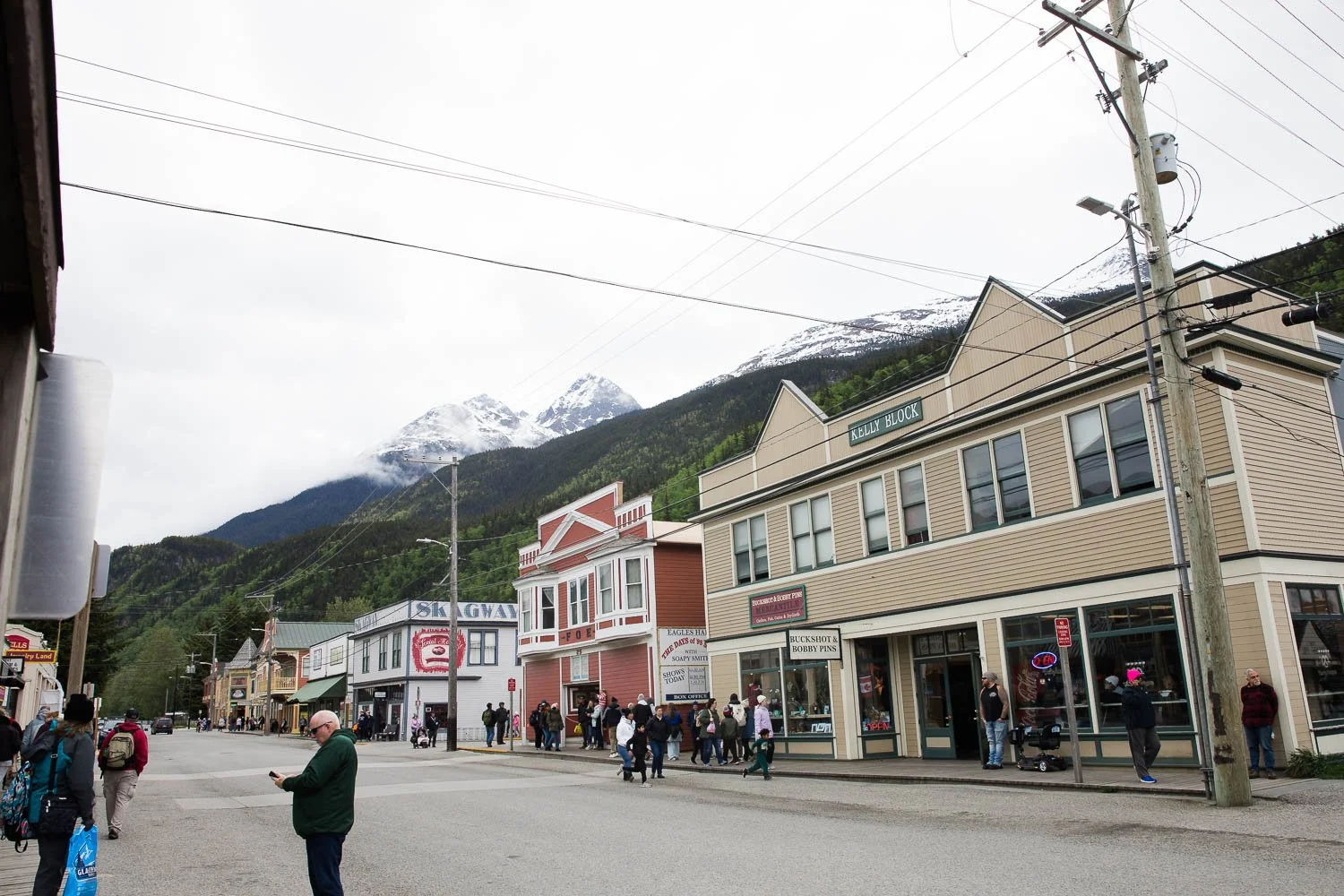 Downtown Skagway, Alaska.