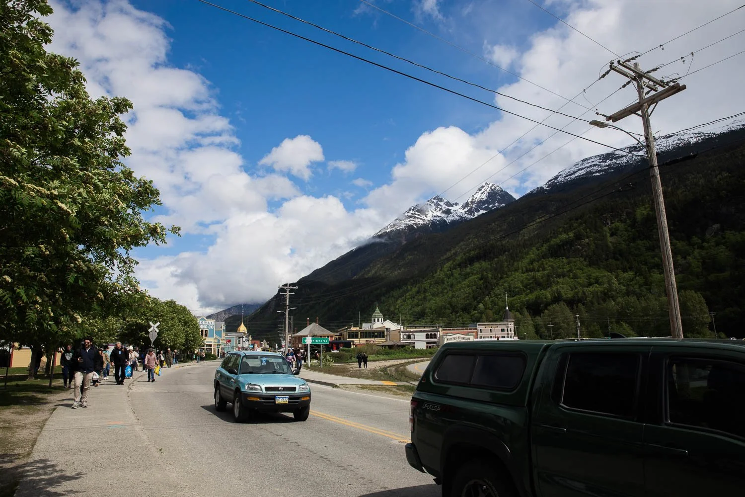 Streets of Skagway, Alaska.