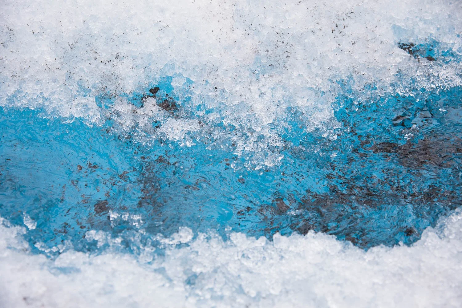 Blue waters and glacier ice up close.
