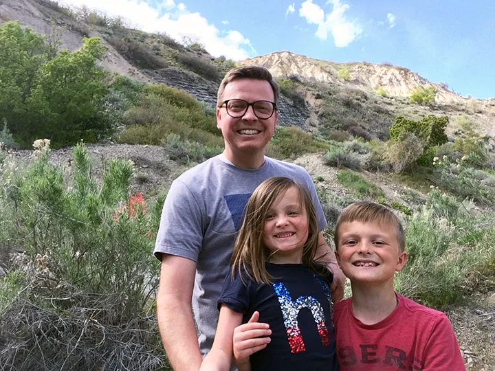 We went on a hike and took a selfie! 