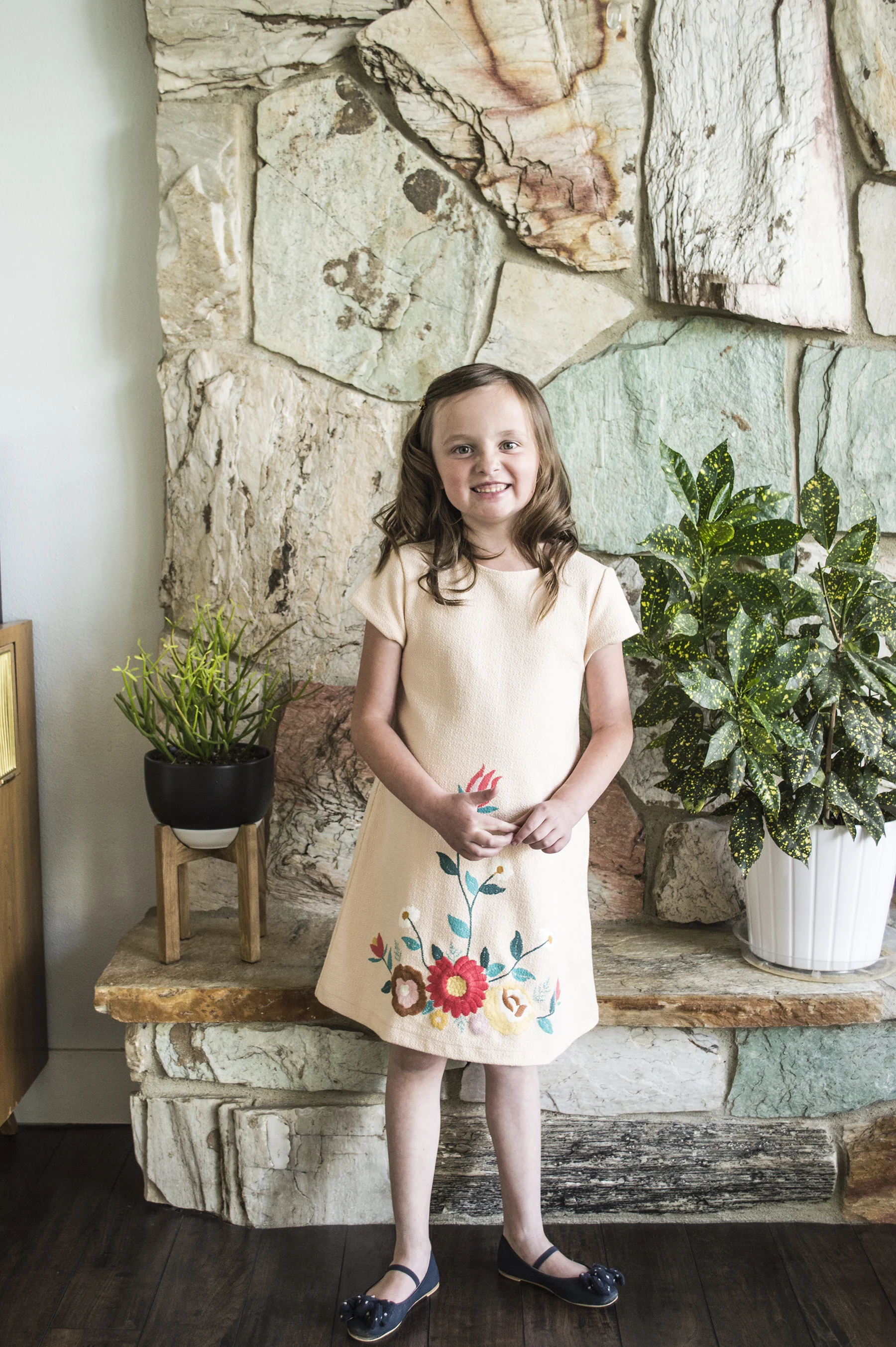 Abbey all dressed up. 