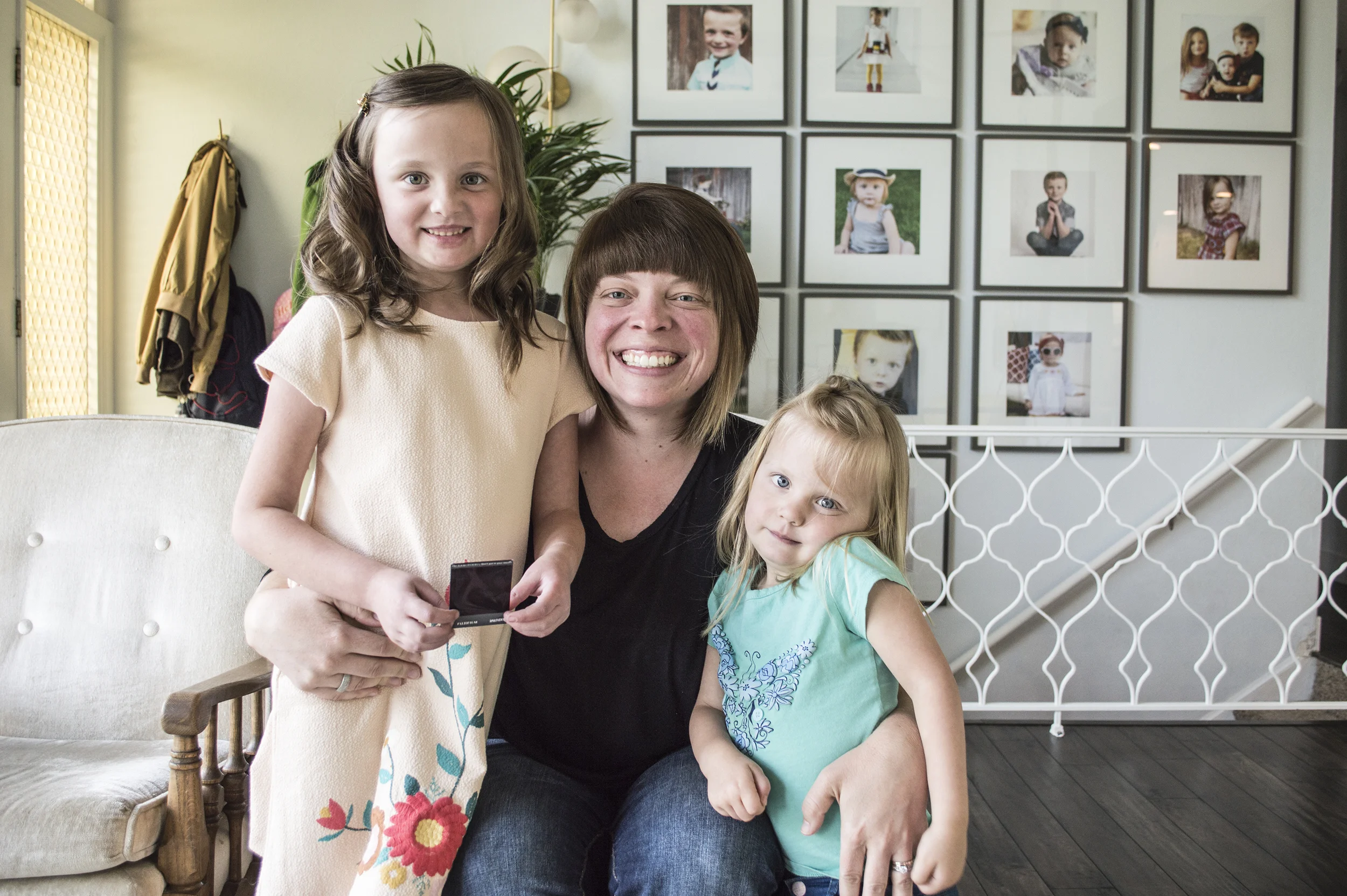 Abbey and Penny with their favorite Aunt AJ. 