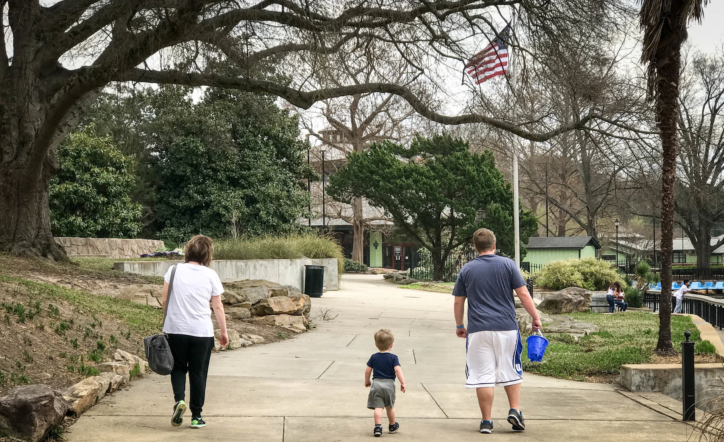 AJ, Max and Brandon at Pullen Park. We rode a train and carousel. 