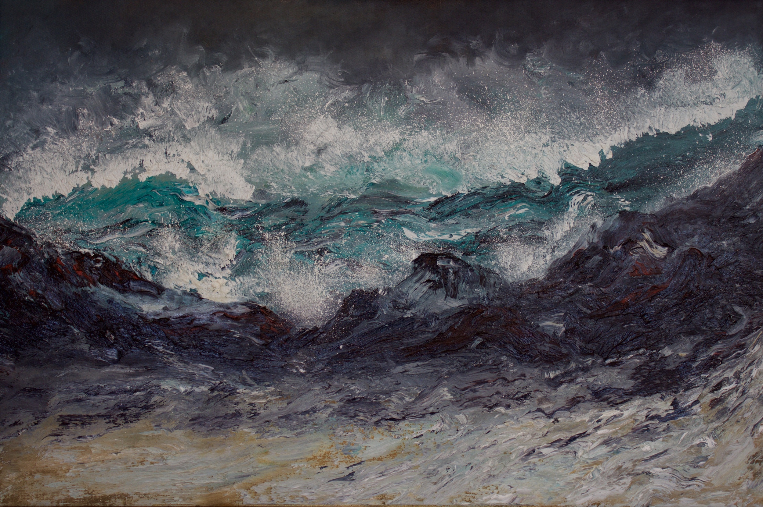 Emerald in the sea