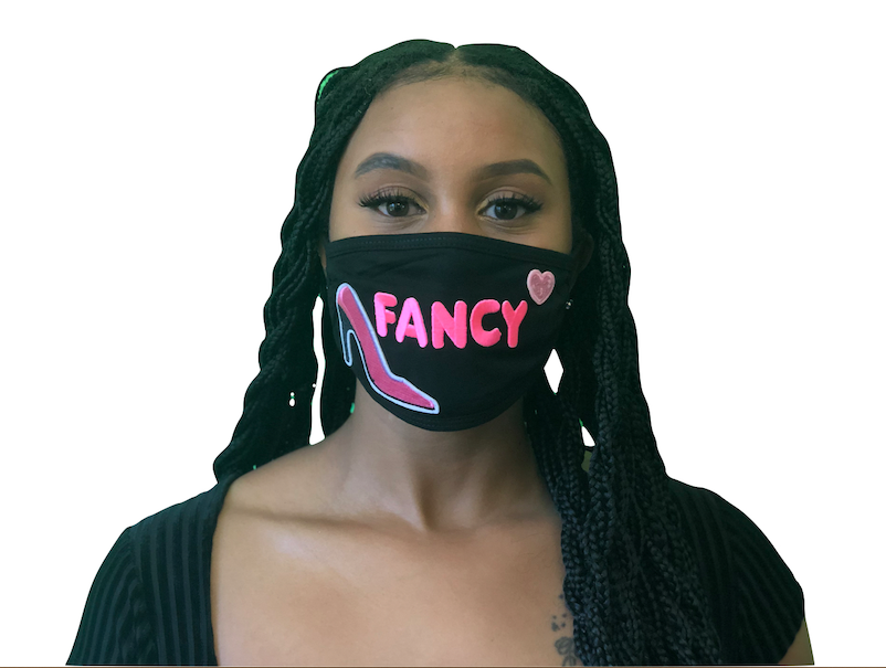 "Fancy, High Heel &amp; Heart" Face Mask (Filter Included)