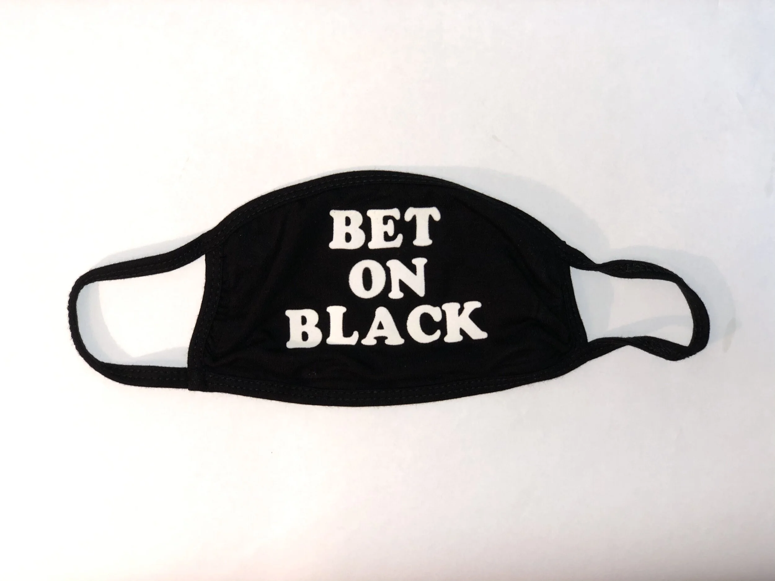 Unisex "Bet On Black" Mask (Filter Included)
