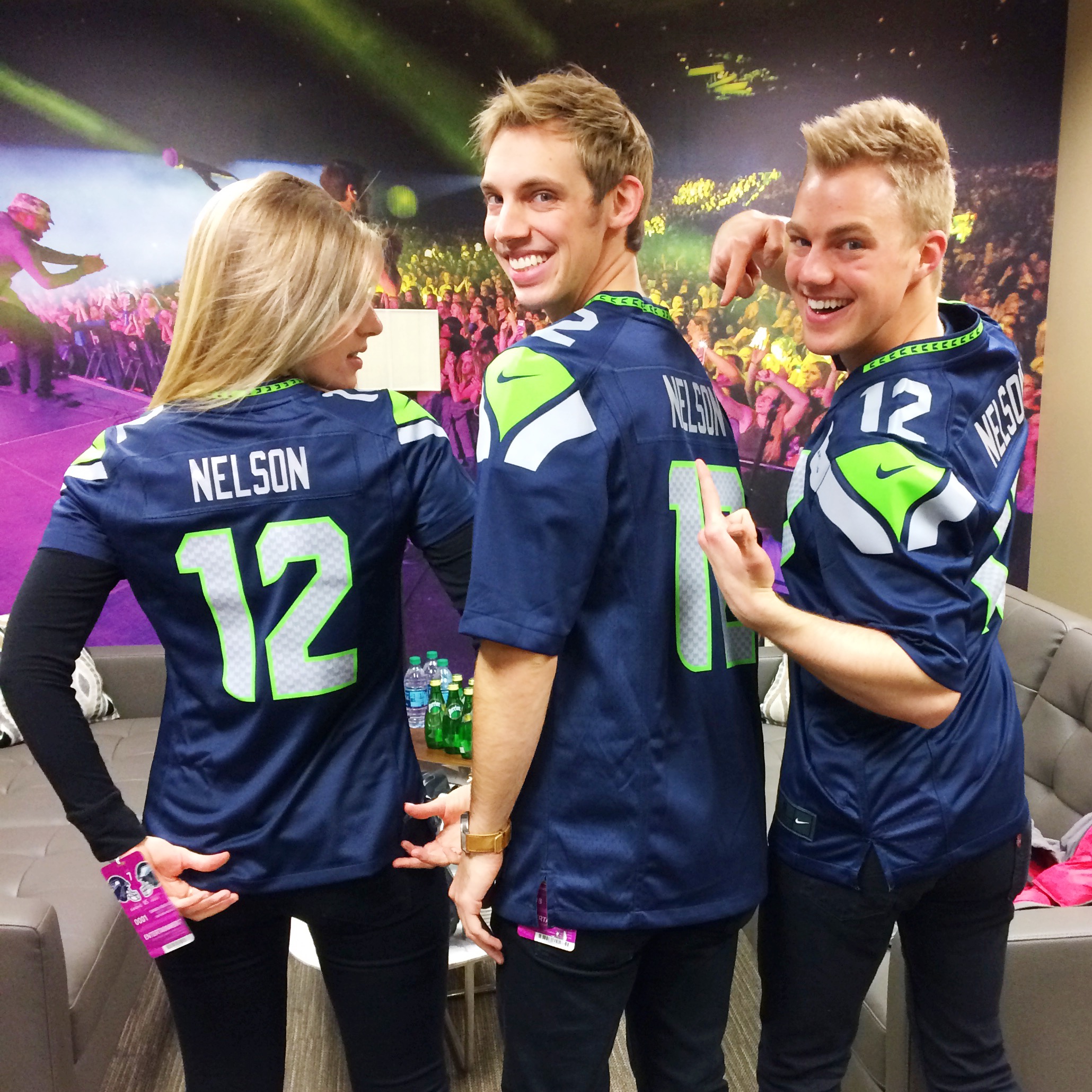 They provided us with our very own custom jerseys! Go Hawks!