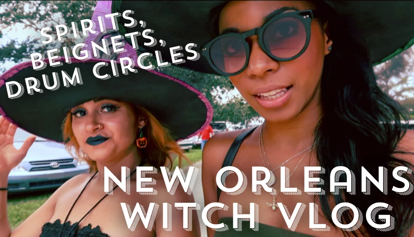 NEW ORLEANS WITCH VLOG- DRUM CIRCLES, BEIGNET MUKBANG, SPIRIT POSSESSION?! 
