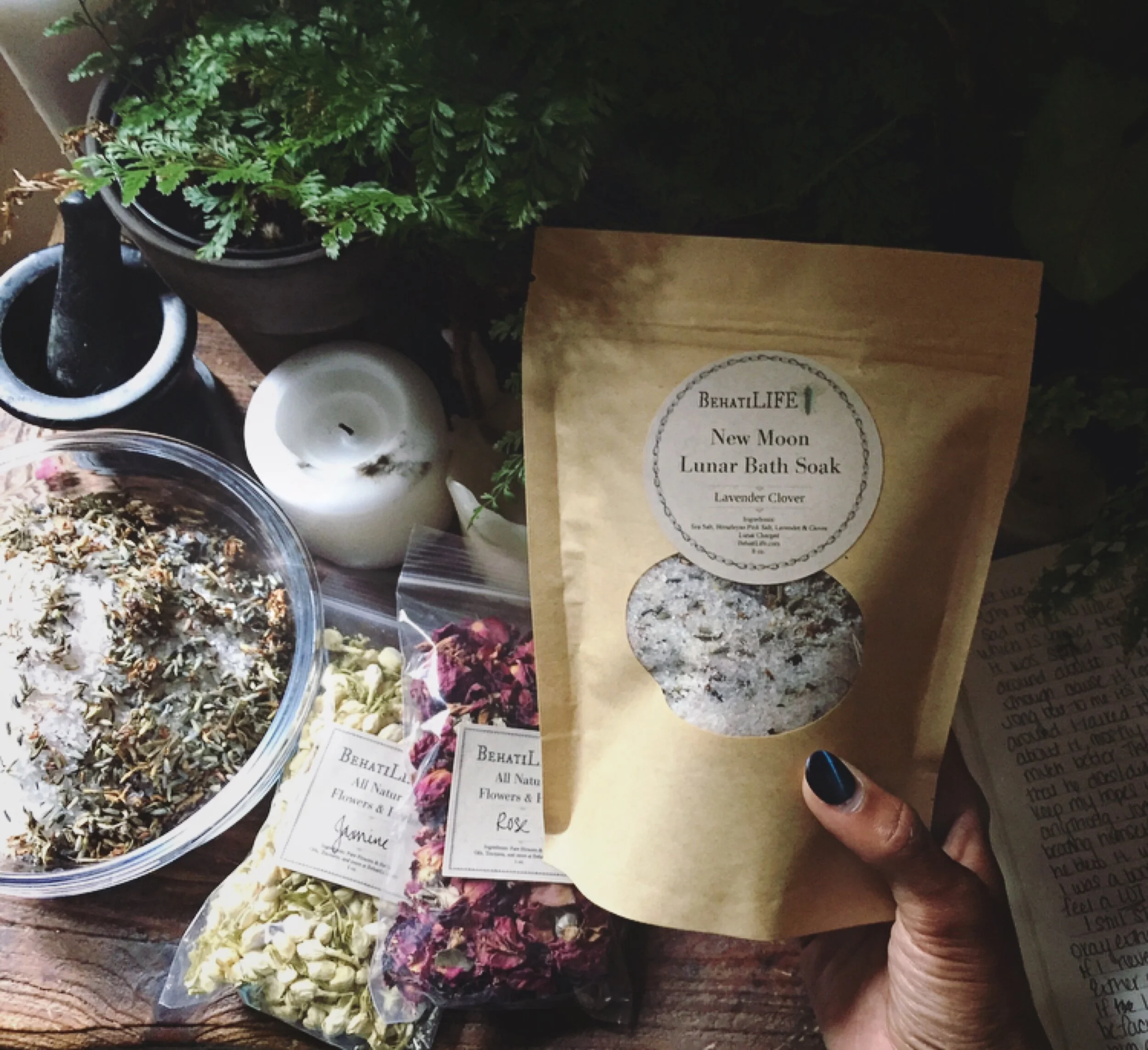 New Moon Bath Soak Herbal Mix