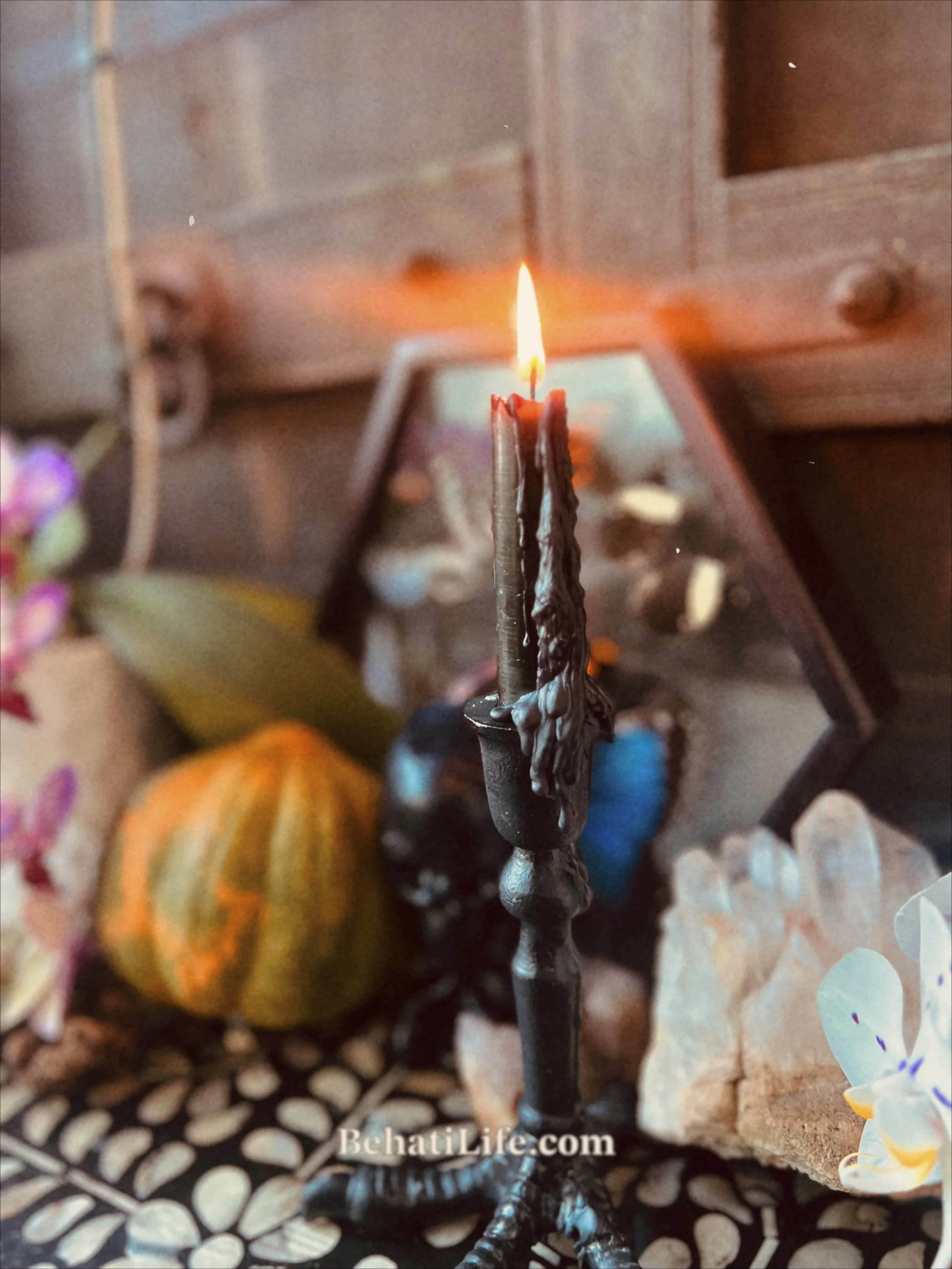 Black Ritual Candles (3 pk)