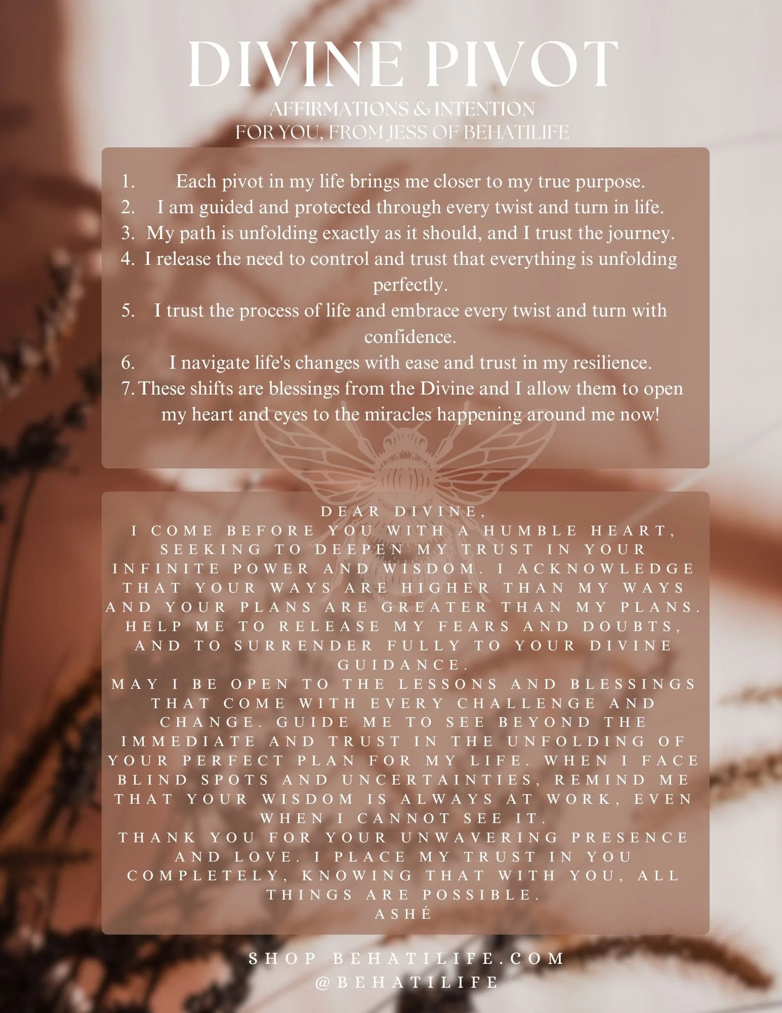 Divine Pivot- Prayer and Intention 