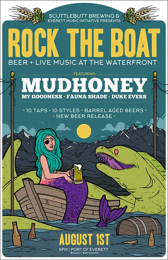 Rock The Boat Matt Harvey Illustration Posters Merch Design Rock The Boat Matt Harvey Illustration Posters Merch Design