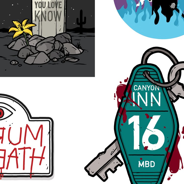 Murder By Death - Sticker Sheet #4