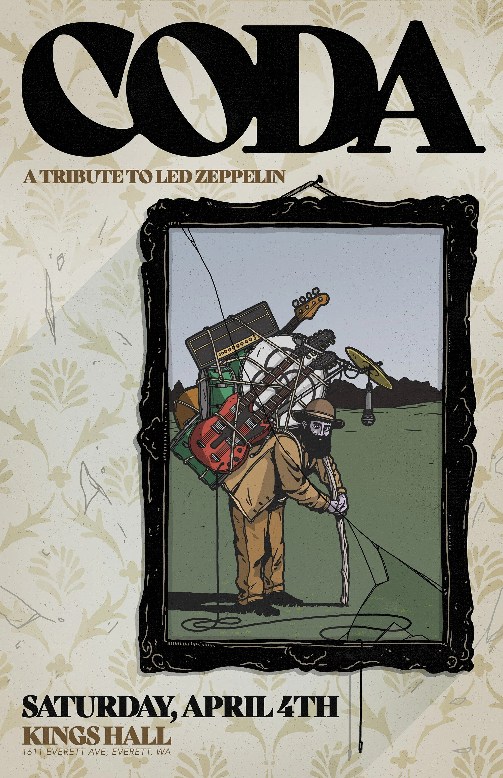 CODA, Led Zeppelin Tribute, Kings Hall, Poster