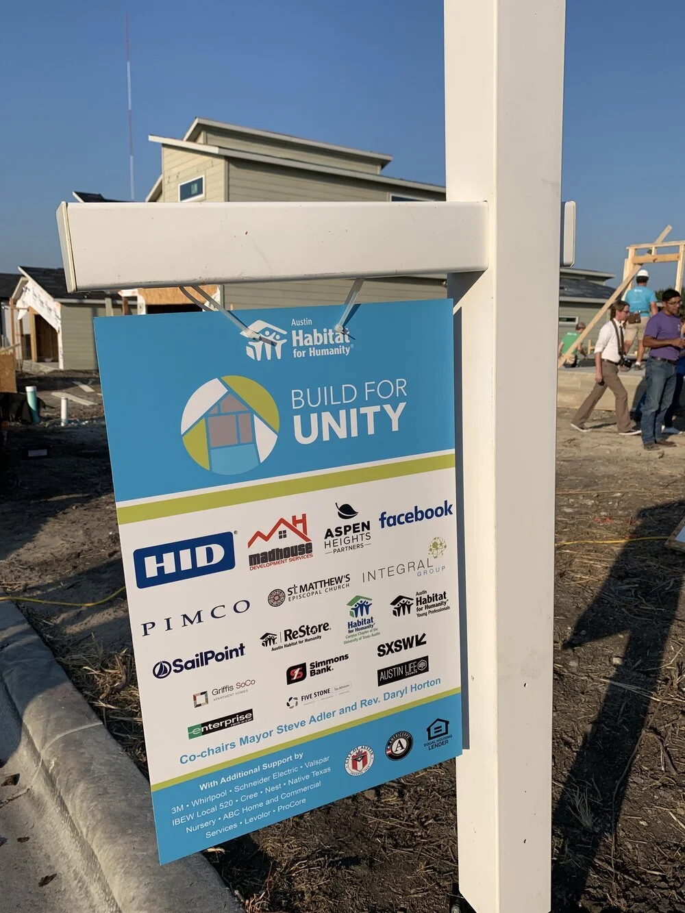 Habitat for Humaity Build for Unity - Wall Raising Ceremony