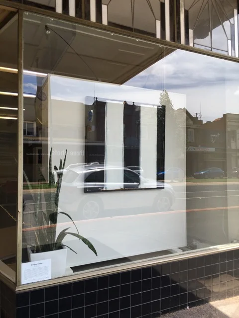 Installation view - Untitled (2015) , Window Gallery exhibition, Eastern Riverina Arts, February 2016