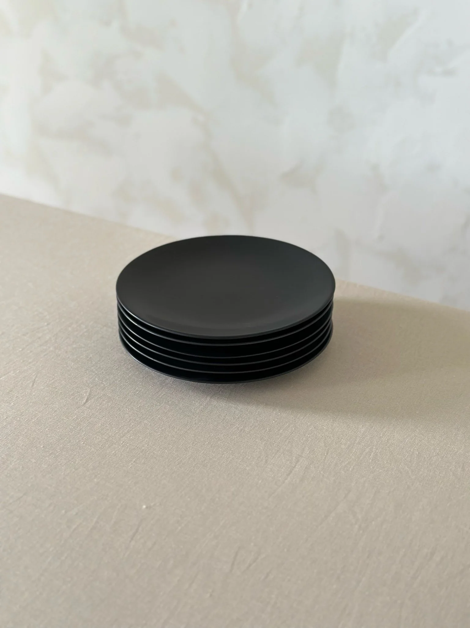 Black Matte Plates - Salad