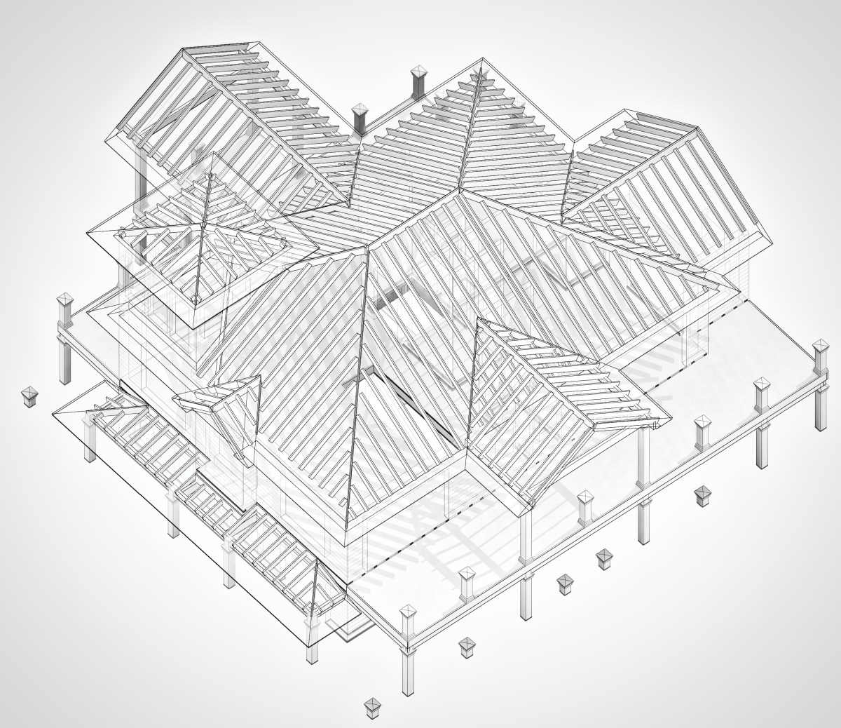 NOV 6 2018 - 3D View - CD ROOF FRAMING 3D FROM SOUTHEAST_6_6.jpg