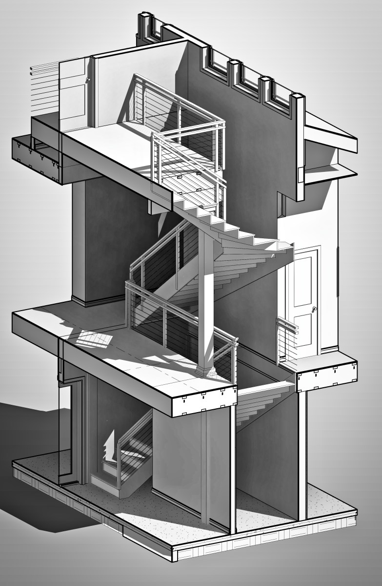 CAPTAIN HOUSE 22 7TH AVE ORIGINAL 5th BED Version - 3D View - CD MAIN STAIRWAY 3D_11_15.jpg