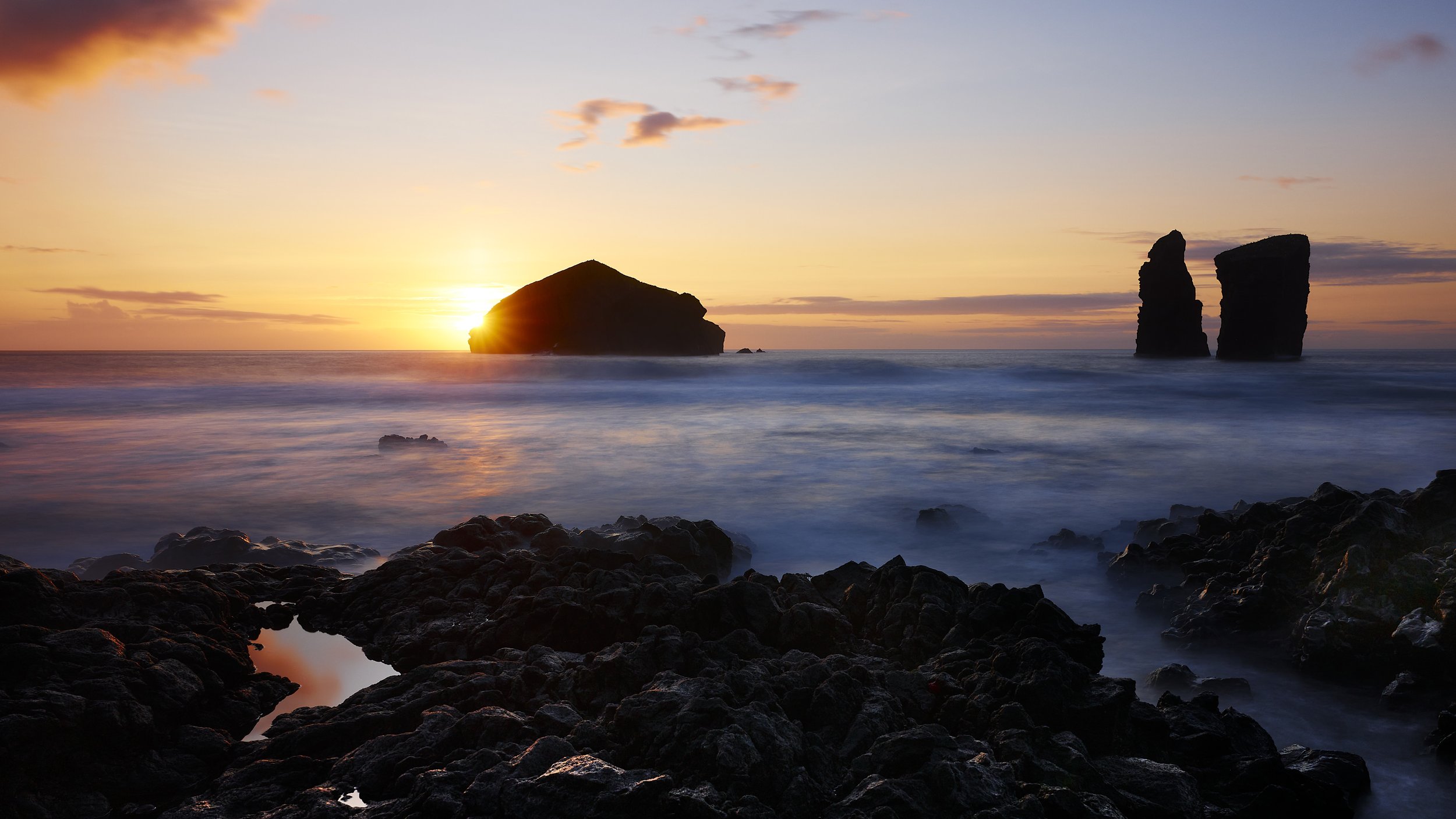 Mosteiros Sunset on Sao Miguel Island, Azores by Greg Frucci