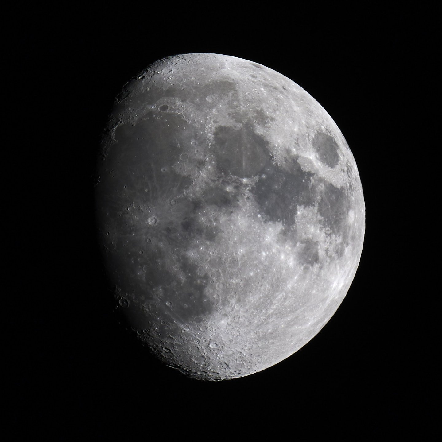 Three-Quarter Moon, Azores by Greg Frucci
