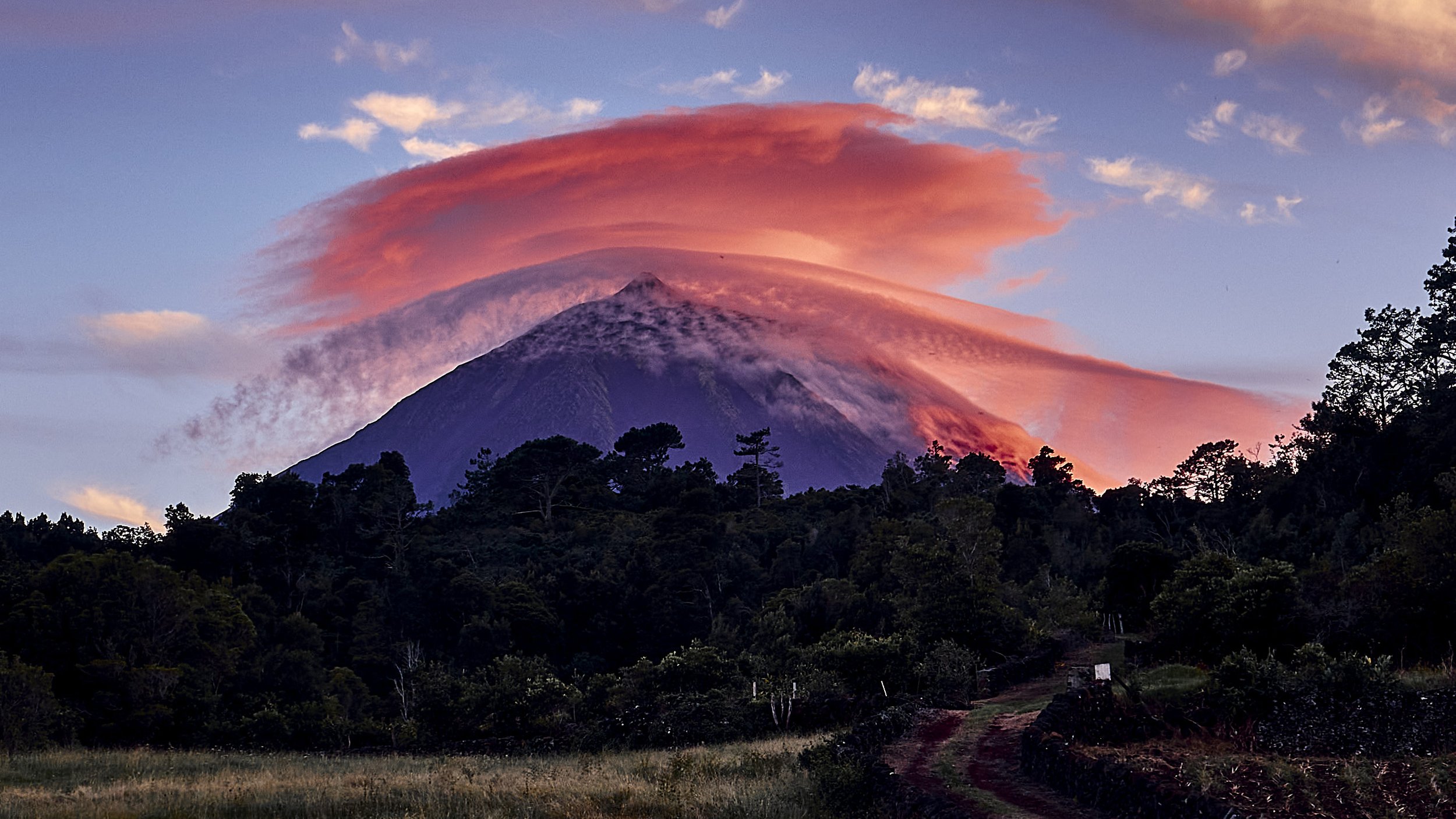 Pico Volcano at Sunset by Greg Frucci