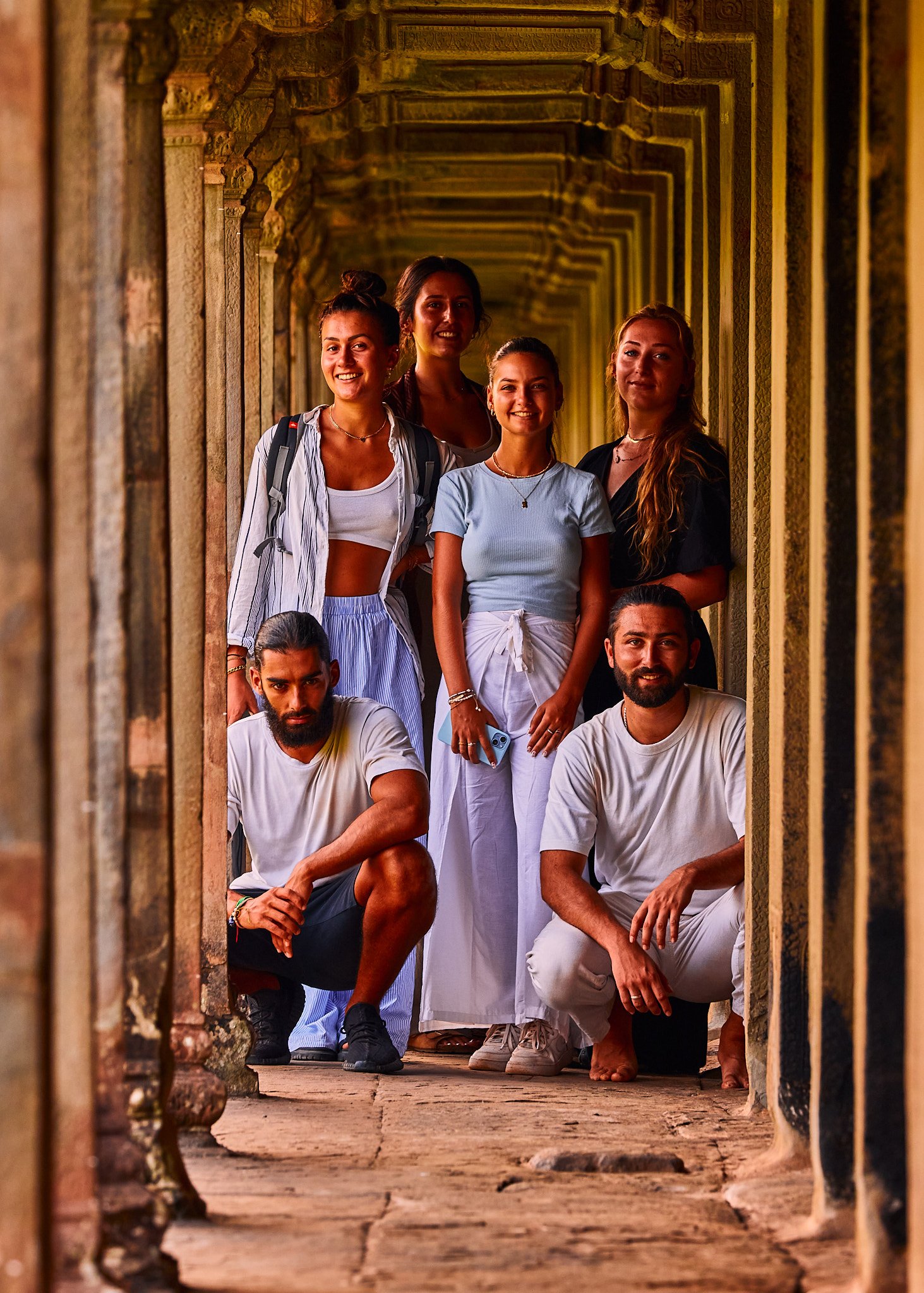 The French Troupe at Angkor Wat Temple by Greg Frucci