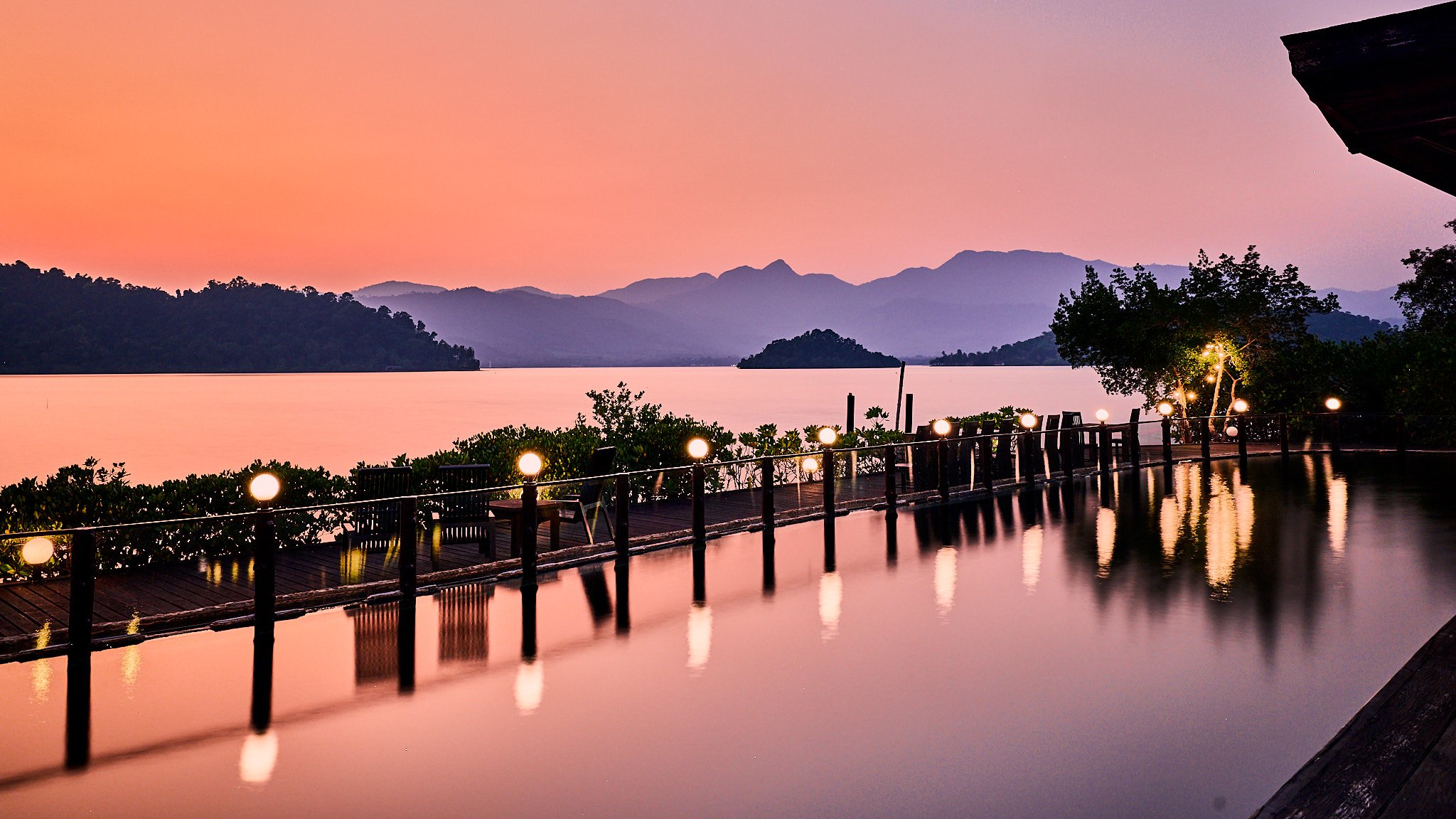 Red Sky Sunset on Koh Chang, Thailand by Greg Frucci