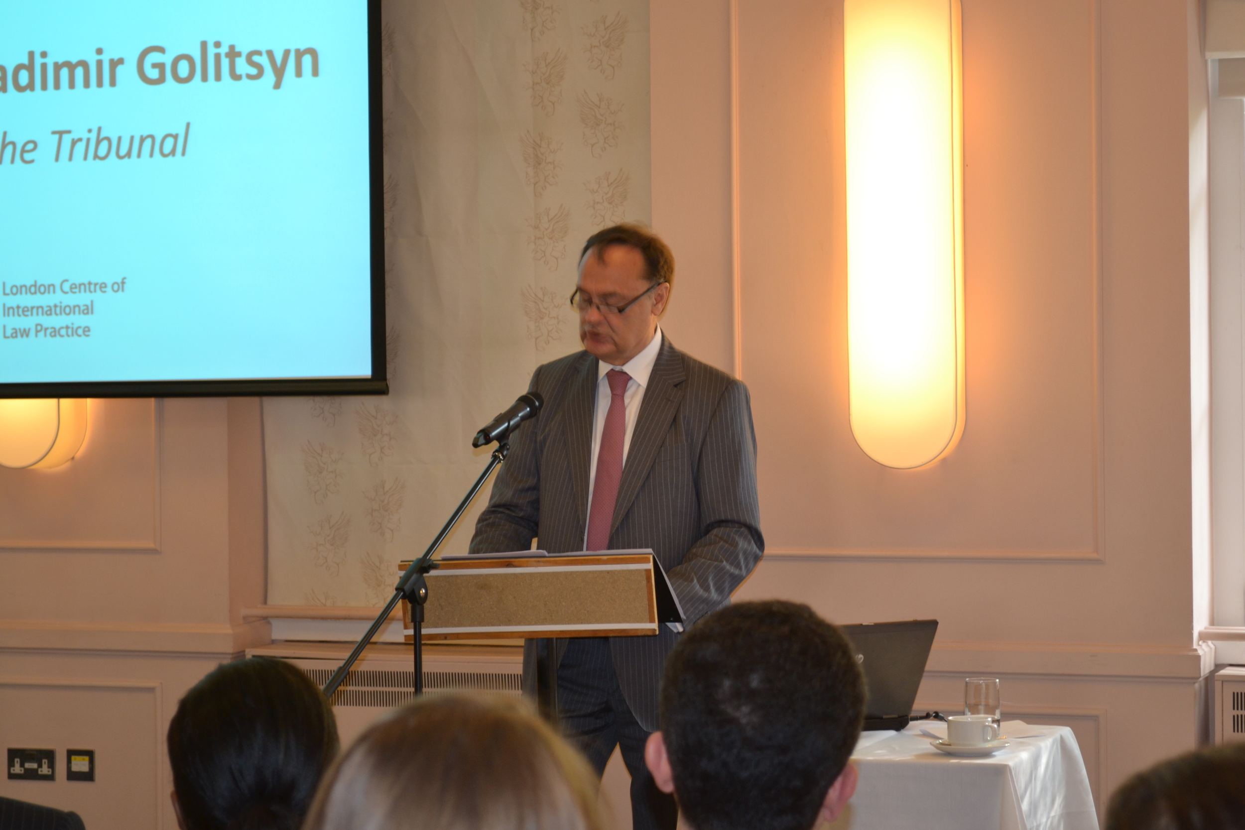 H.e. Judge Vladimir Golitsyn, President of the International Tribunal for the Law of the Sea.