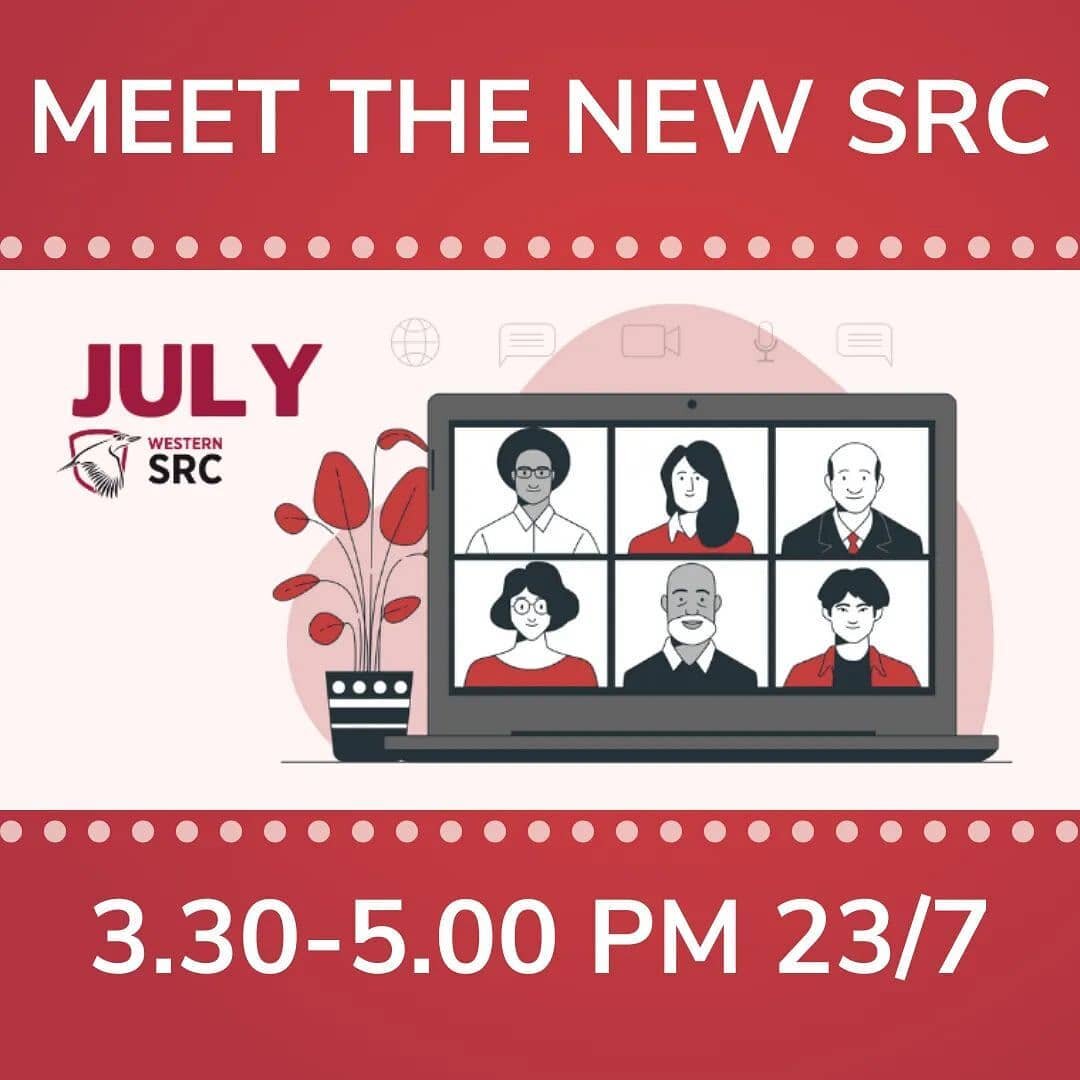 The 2021-22 SRC's first monthly meeting of their term is next Friday!

SRC meetings are open for all WSU students to observe - the elected student reps will be meeting on zoom due to the current lockdown restrictions.

Register here: https://au.cglin