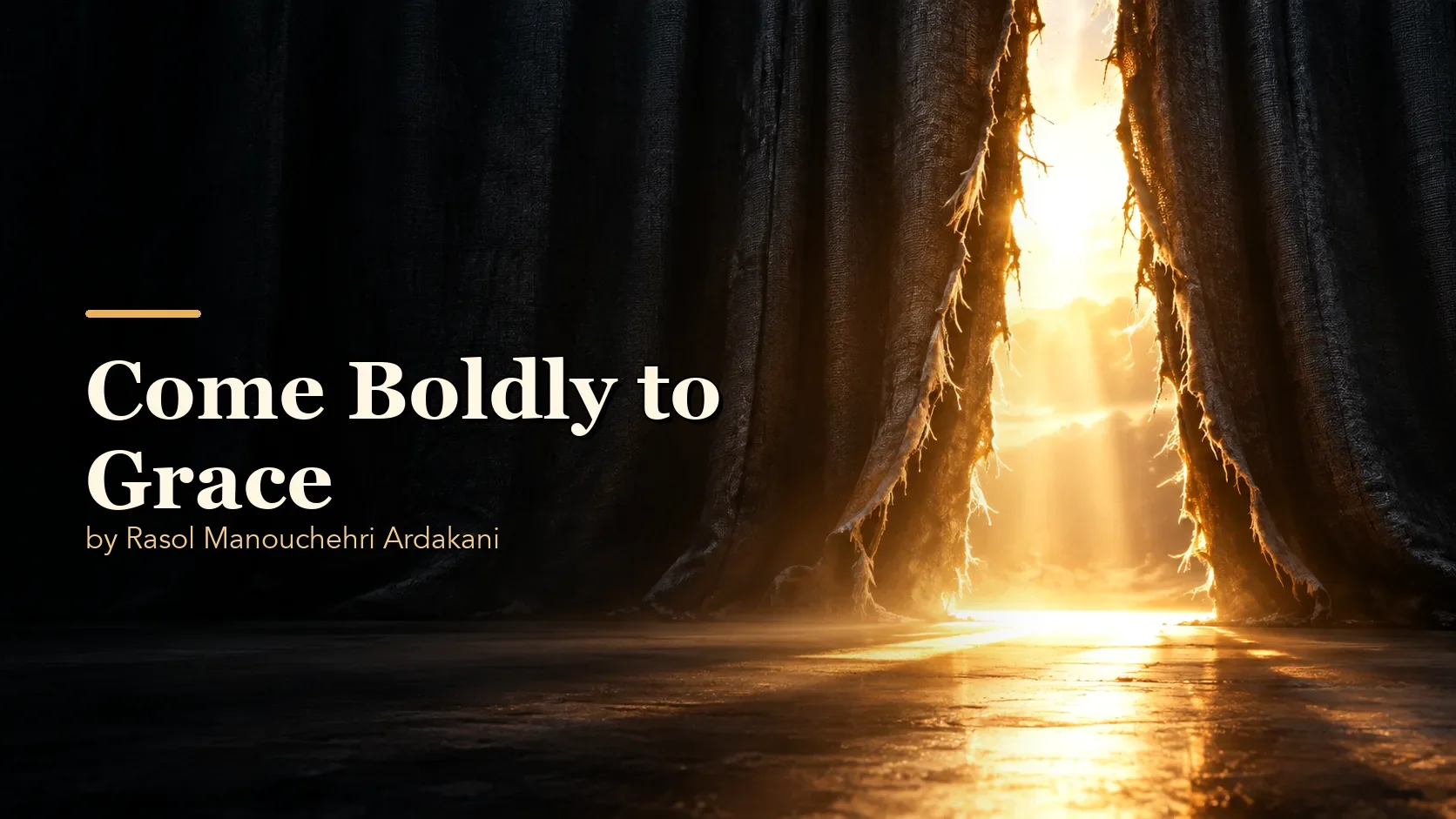 Come Boldly to Grace