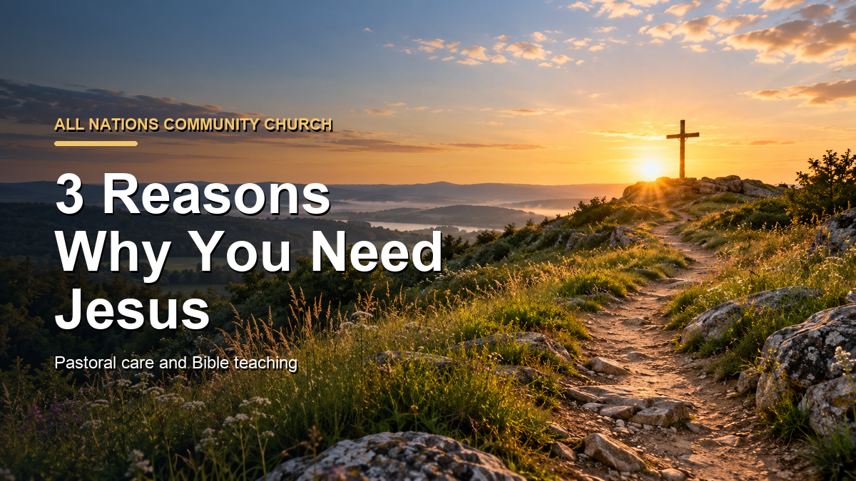 3 Reasons Why You Need Jesus