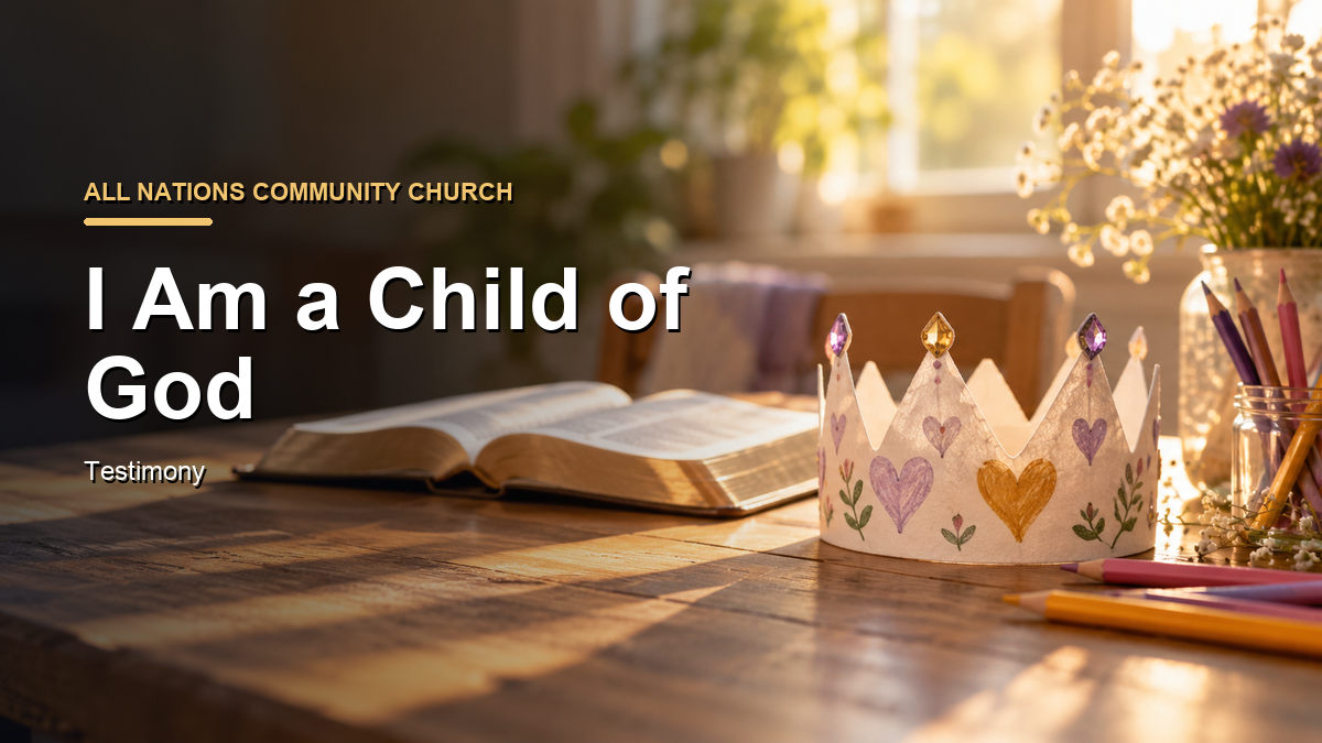 Testimony - "I am a Child of God"